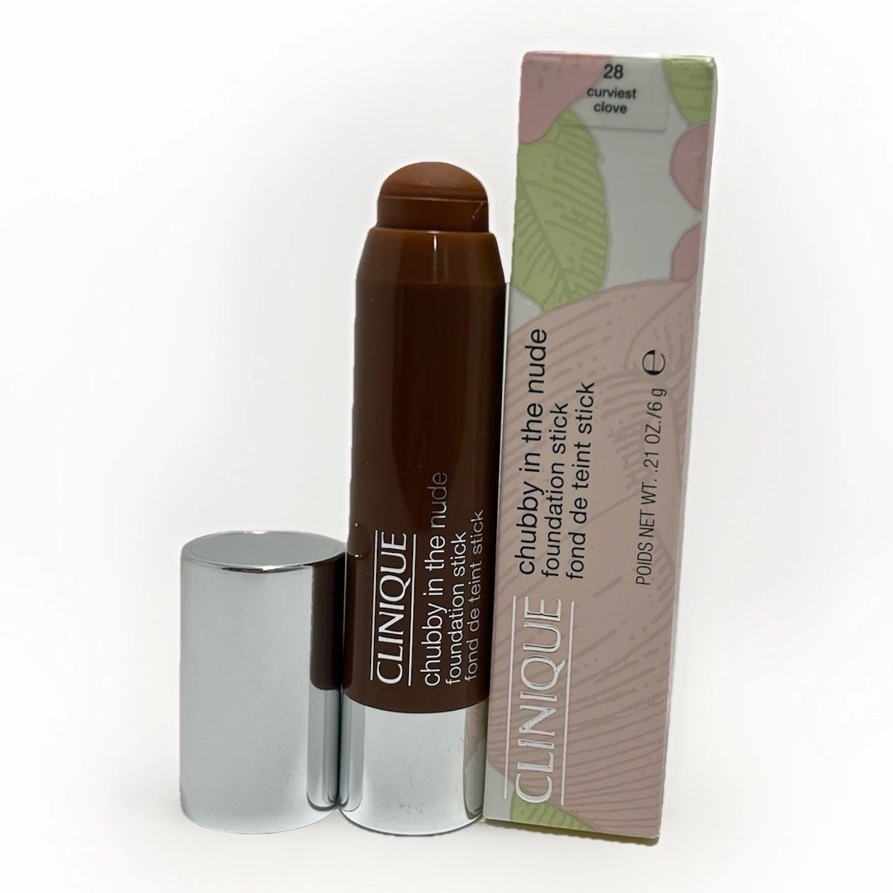 Clinique Chubby In The Nude Foundation Stick 28 CURVIEST CLOVE AB7 DISCONTINUED