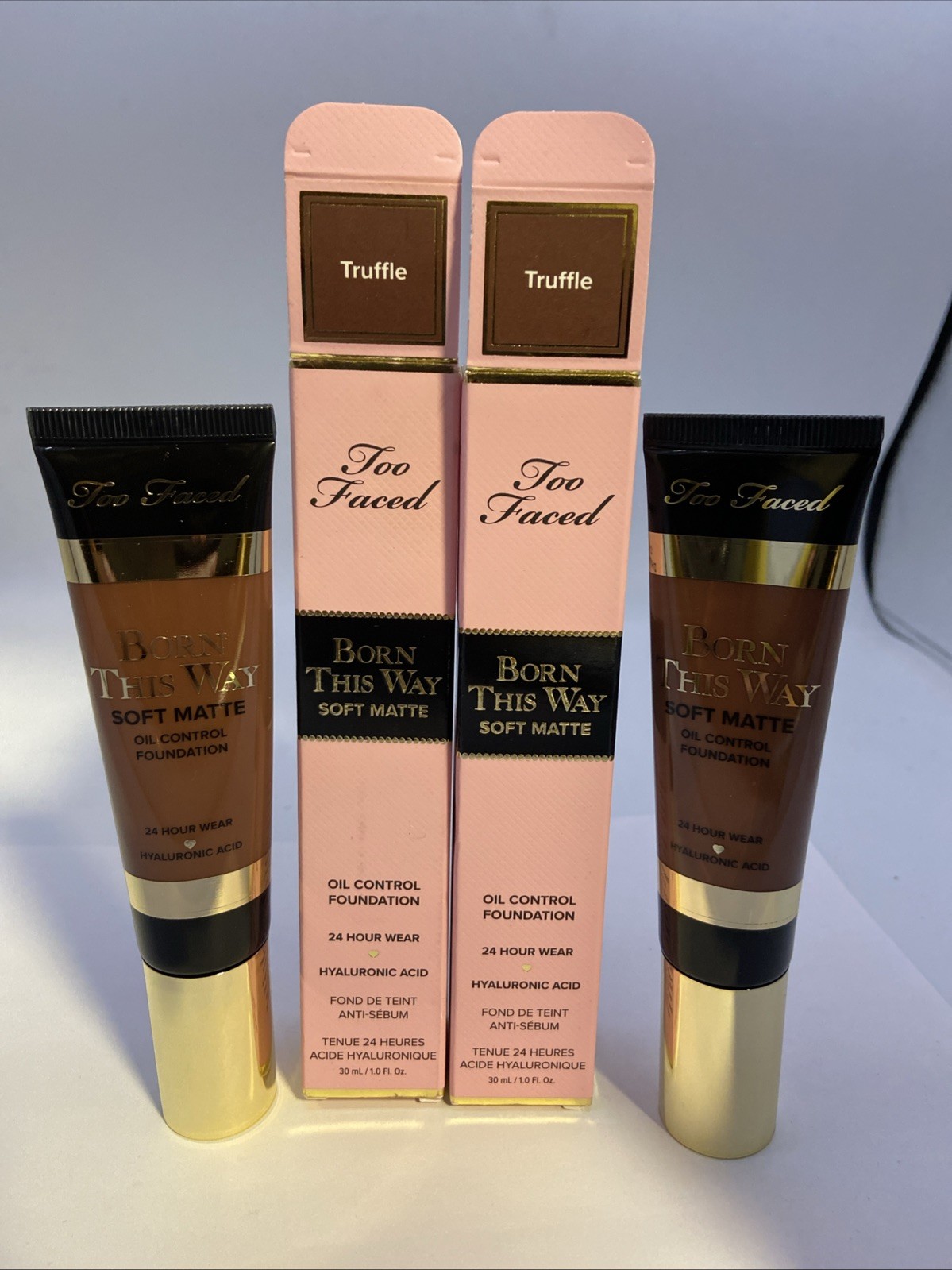 (2) Too Faced Born This Way Soft Matte Oil Control Foundation TRUFFLE 1oz