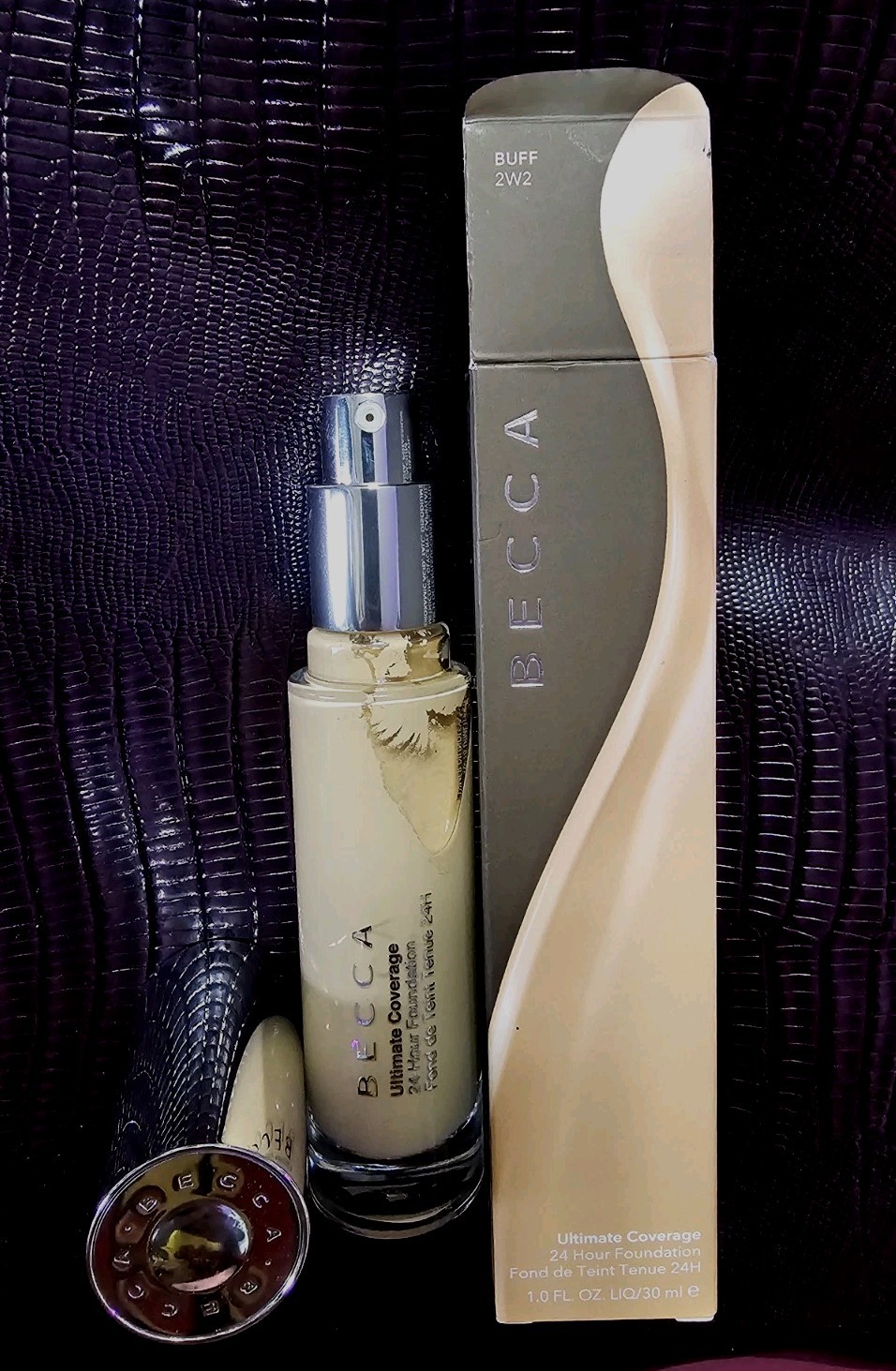 BECCA Ultimate Coverage 24 Hour Foundation BUFF 2W2 1OZ NEW IN BOX
