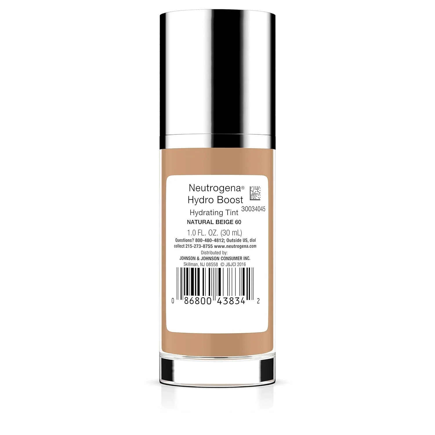 Neutrogena Hydro Boost Hydrating Tint Foundation Makeup for Dry Skin, with Hyalu