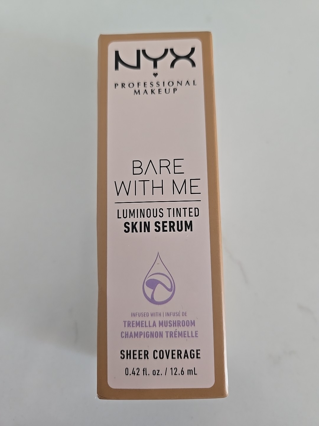 NYX Bare With Me Luminous Tinted Skin Serum Sheer Coverage 0.42oz., MEDIUM