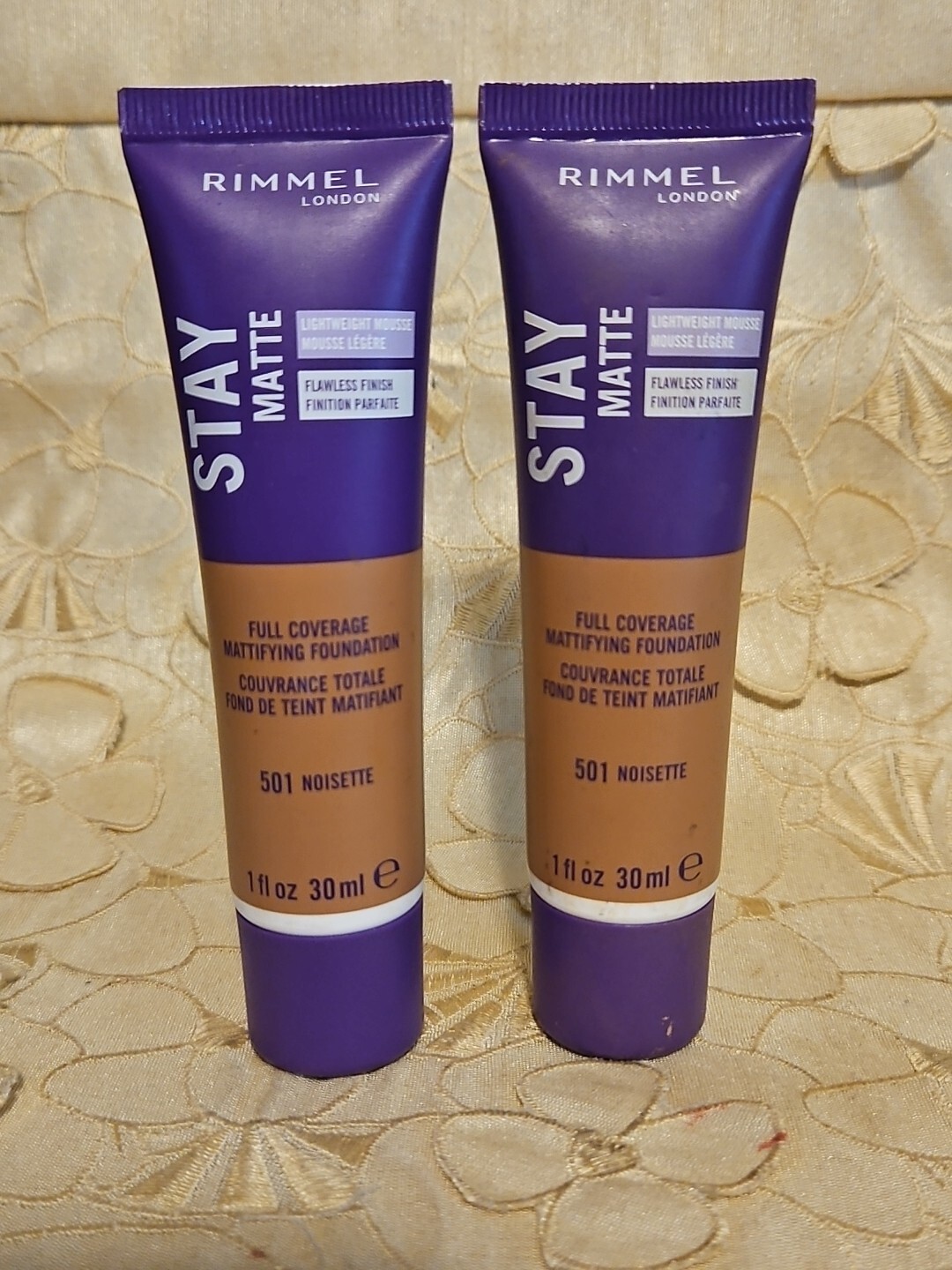 2-Rimmel-London-Stay Matte-Liquid Mousse Foundation-#501 Noisette-New!
