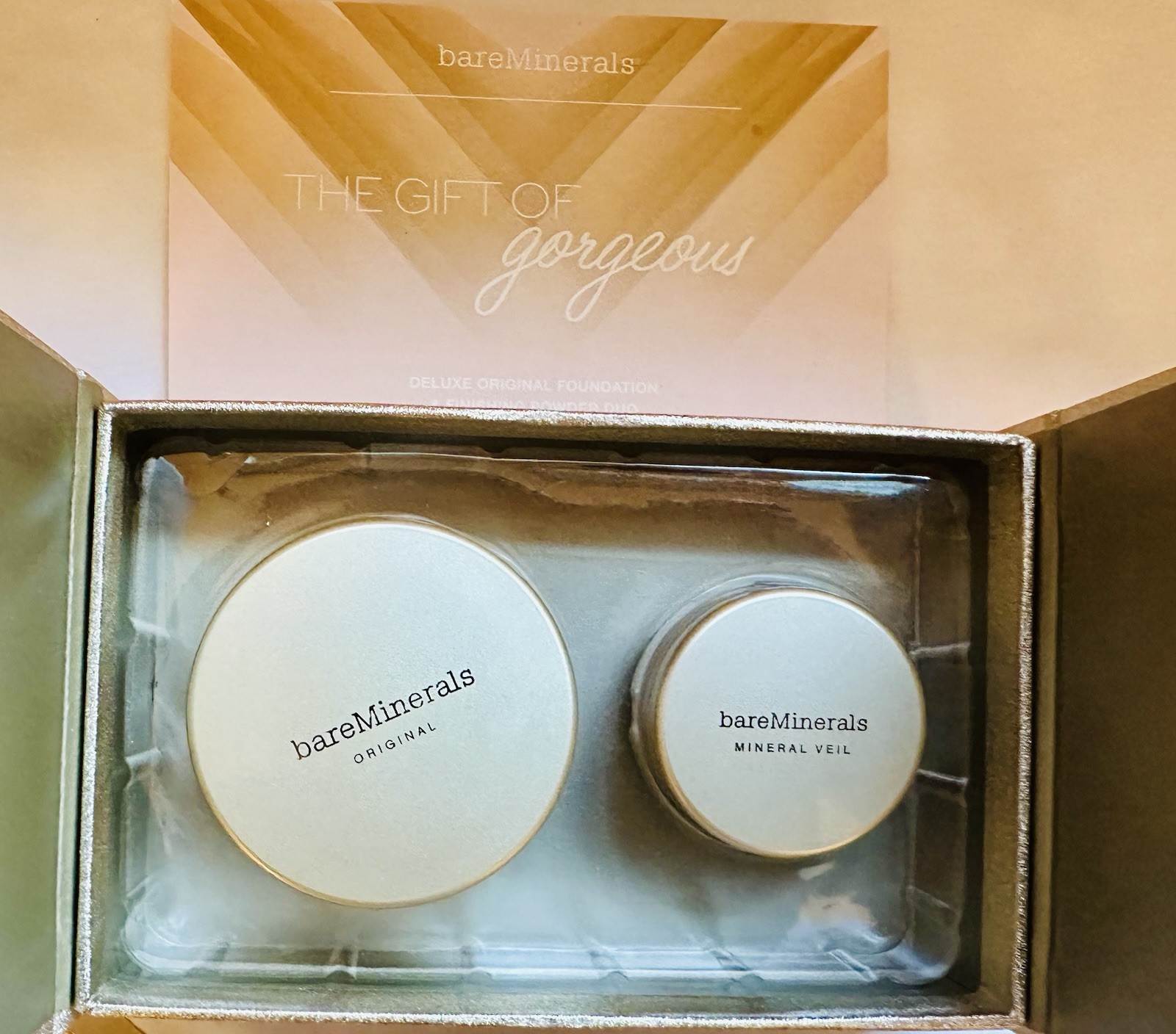 Bareminerals Powder Foundation MEDIUM C25 Jumbo ( 16g )+Hydrating Mineral (1.5g)