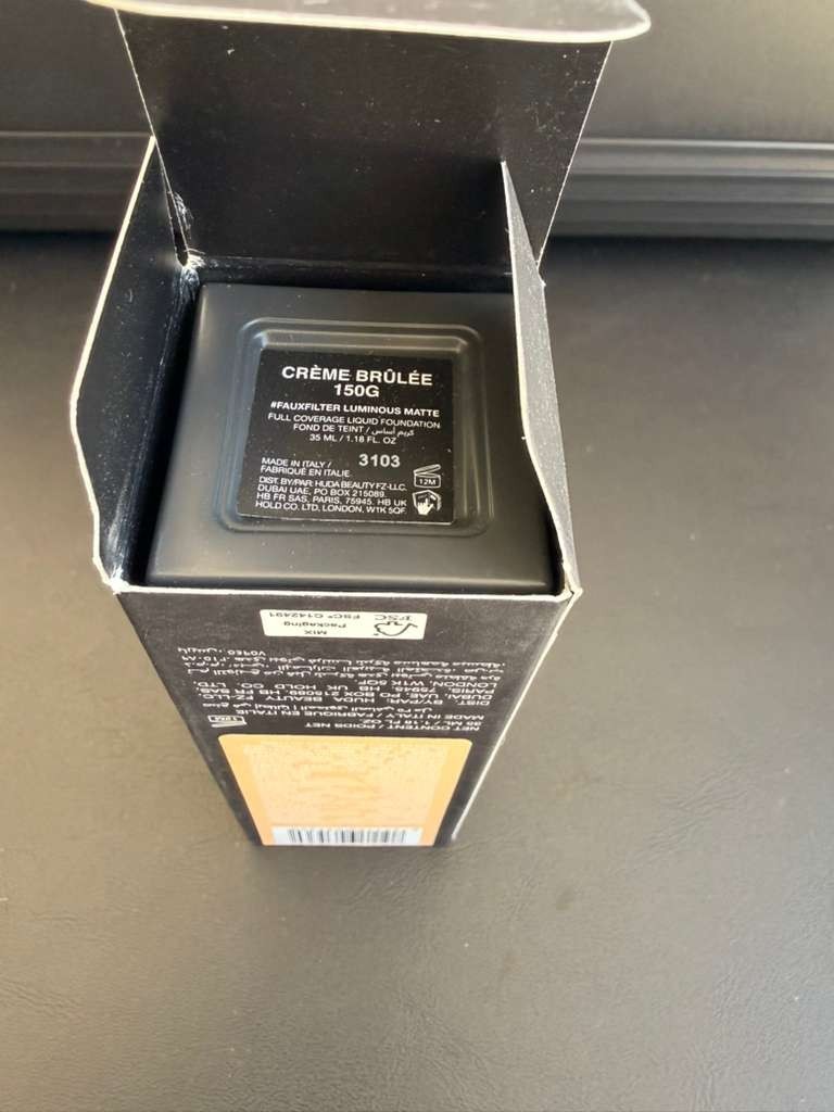 Huda Beauty FauxFilter Luminous Matte Liquid Foundation ~ CREME BRULEE 150G ~NIB