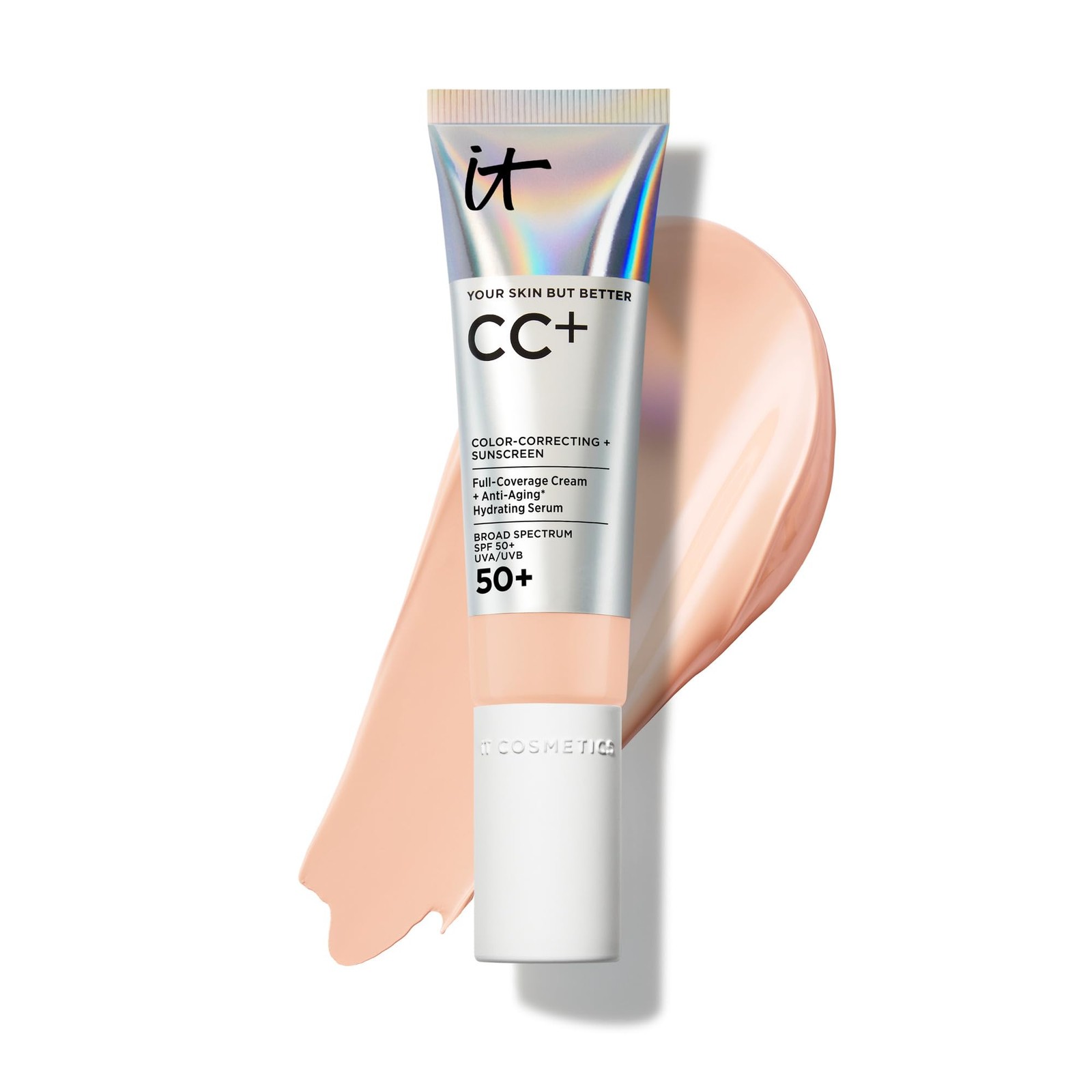 Hide Blemishes + Get Dewy Skin – IT Cosmetics CC+ Cream Fair Light SPF 50+