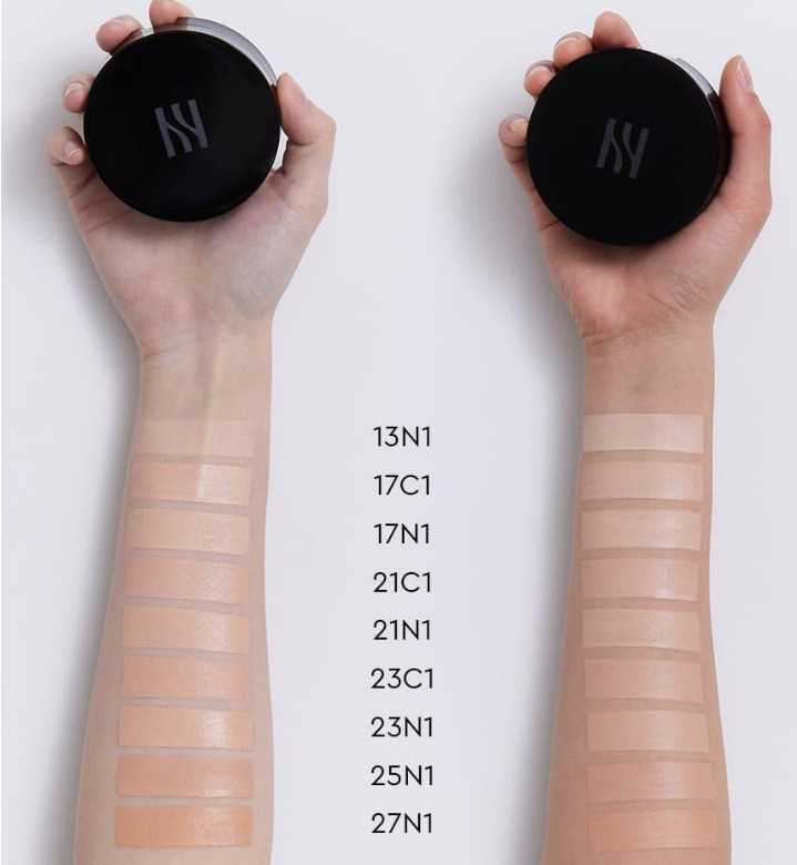 Korea Cosmetics “NEW Black cushion foundation 13N1 SPF34/PA++ Original + Refill”