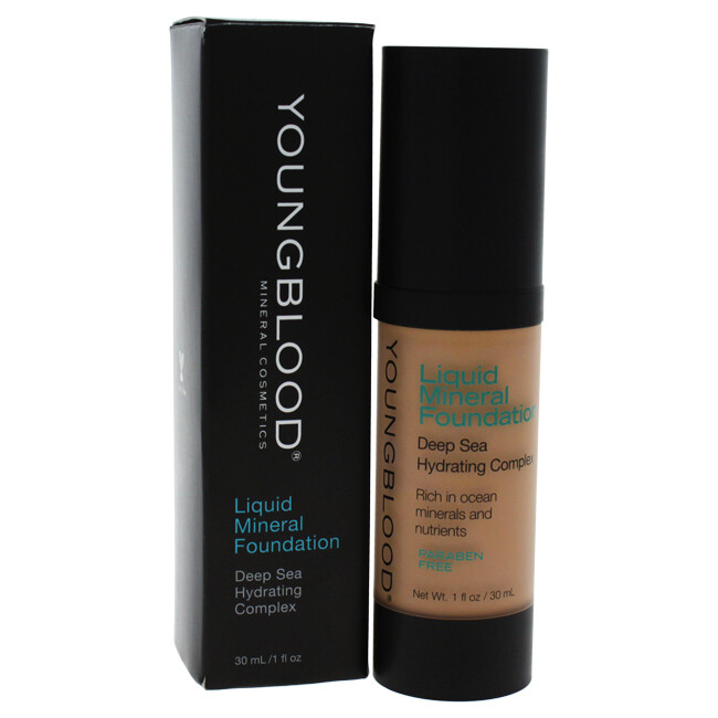 Liquid Mineral Foundation – Capri by Youngblood for Women – 1 oz Foundation