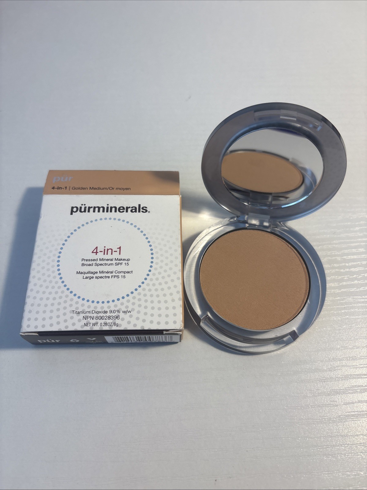 PÜR Golden Medium MN5 4in1 Pressed Mineral Powder SPF15 8g/.28oz NIB READ