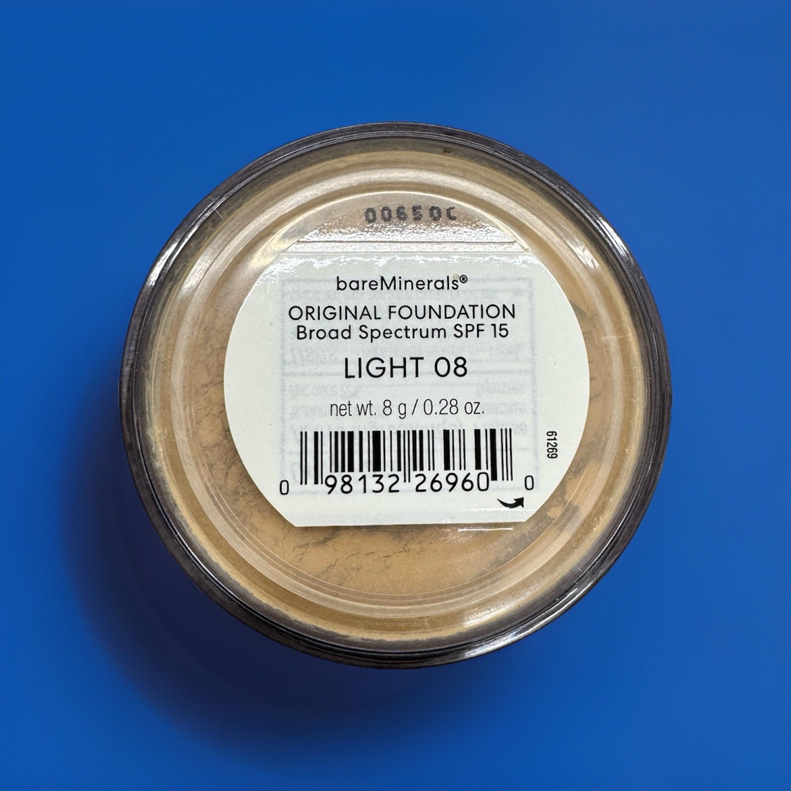 Bare Minerals Original Loose Mineral Powder Foundation SPF 15 Light 08, 0.28 Oz