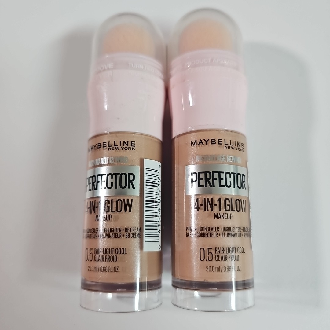 2 Maybelline New York Instant Age Rewind Perfector 4-In-1 Glow .5Fair/Light Cool
