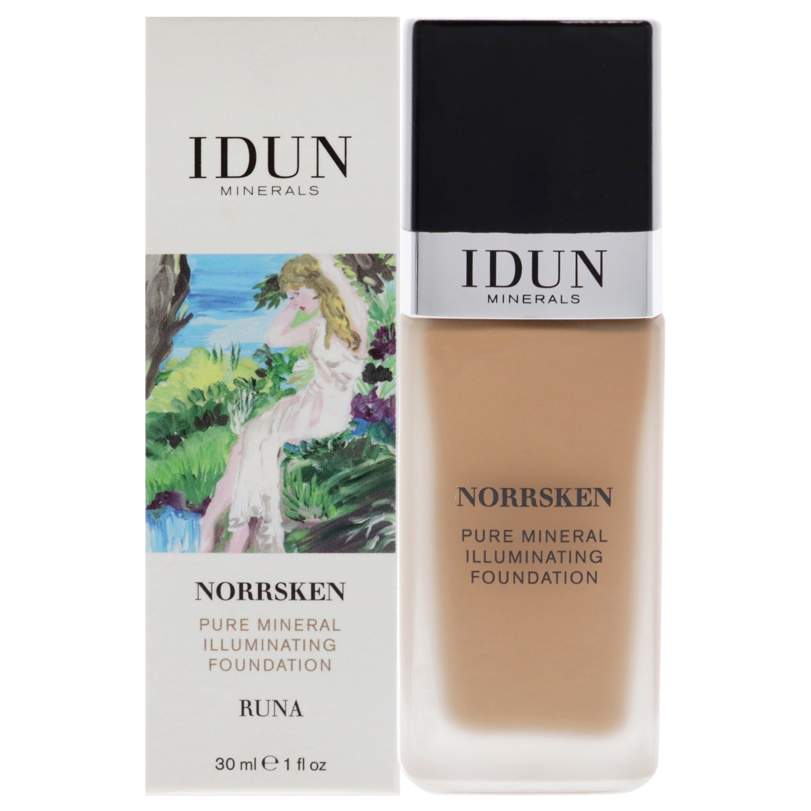 Norrsken Foundation – 220 Runa by Idun Minerals for Women – 1 oz Foundation