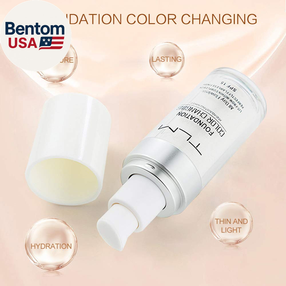 5PCS TLM Colour Changing Foundation Makeup Set Matte Liquid Full Coverage Oil Co
