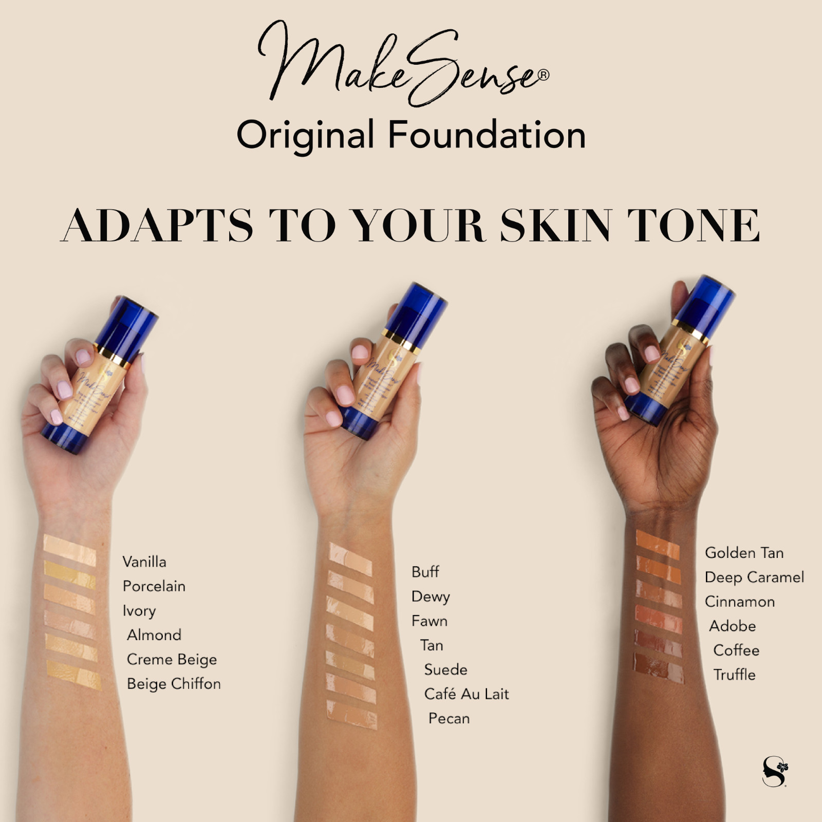 💋 MAKESENSE ORIGINAL FOUNDATION SeneGence New!! Sealed!! FREE SHIPPING!!