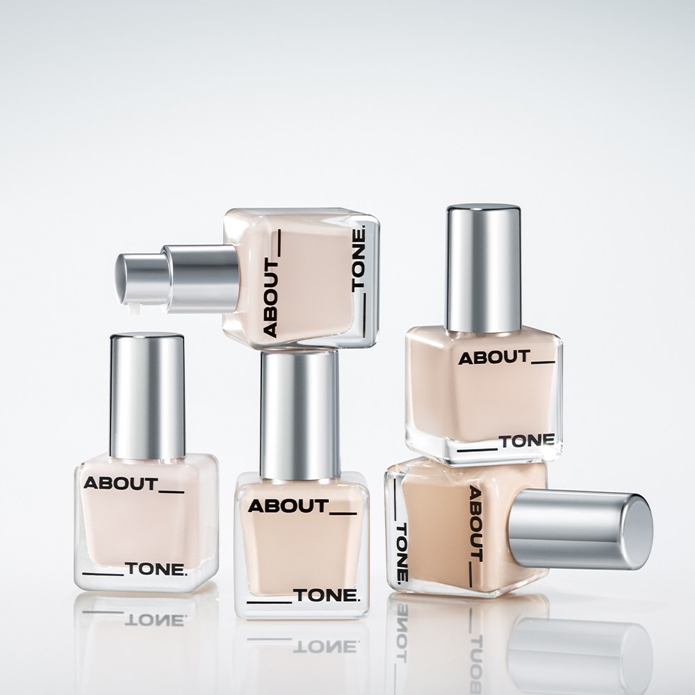 ABOUT TONE Skin Layer Fit Foundation 30ml 21 Warm Light SPF30 K-Beauty
