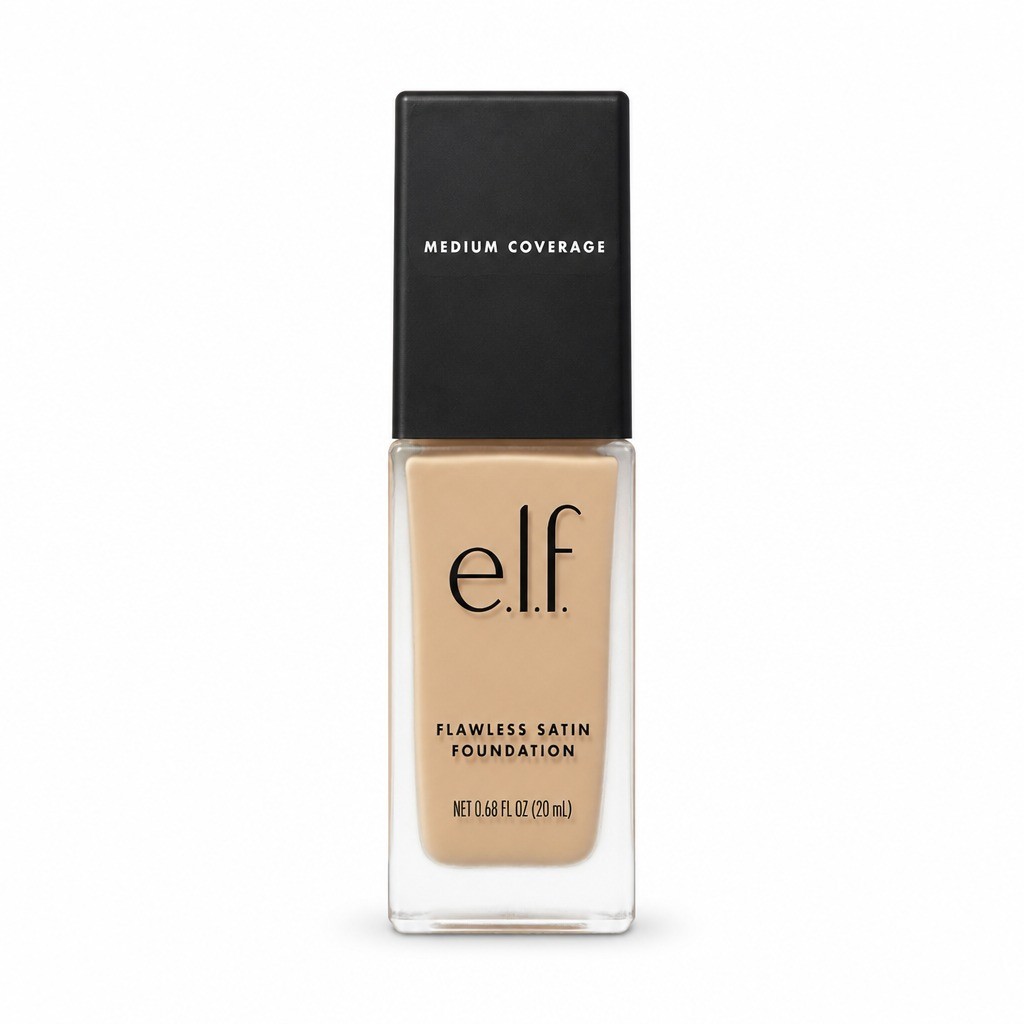 e.l.f. Flawless Satin Foundation Alabaster 0.68oz Lightweight Medium Coverage