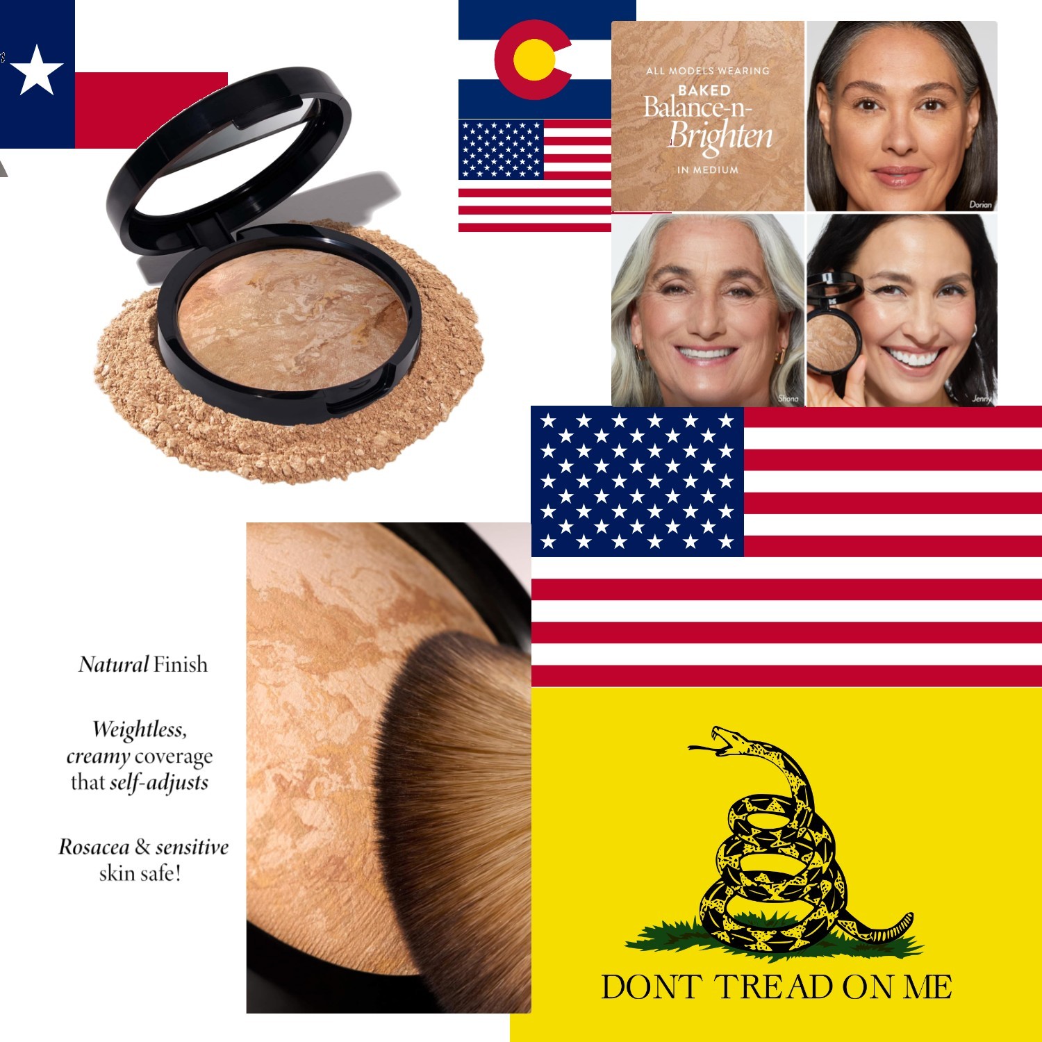 Self-Adjusting Color Correcting Powder Foundation – Medium, Weightless & Radiant
