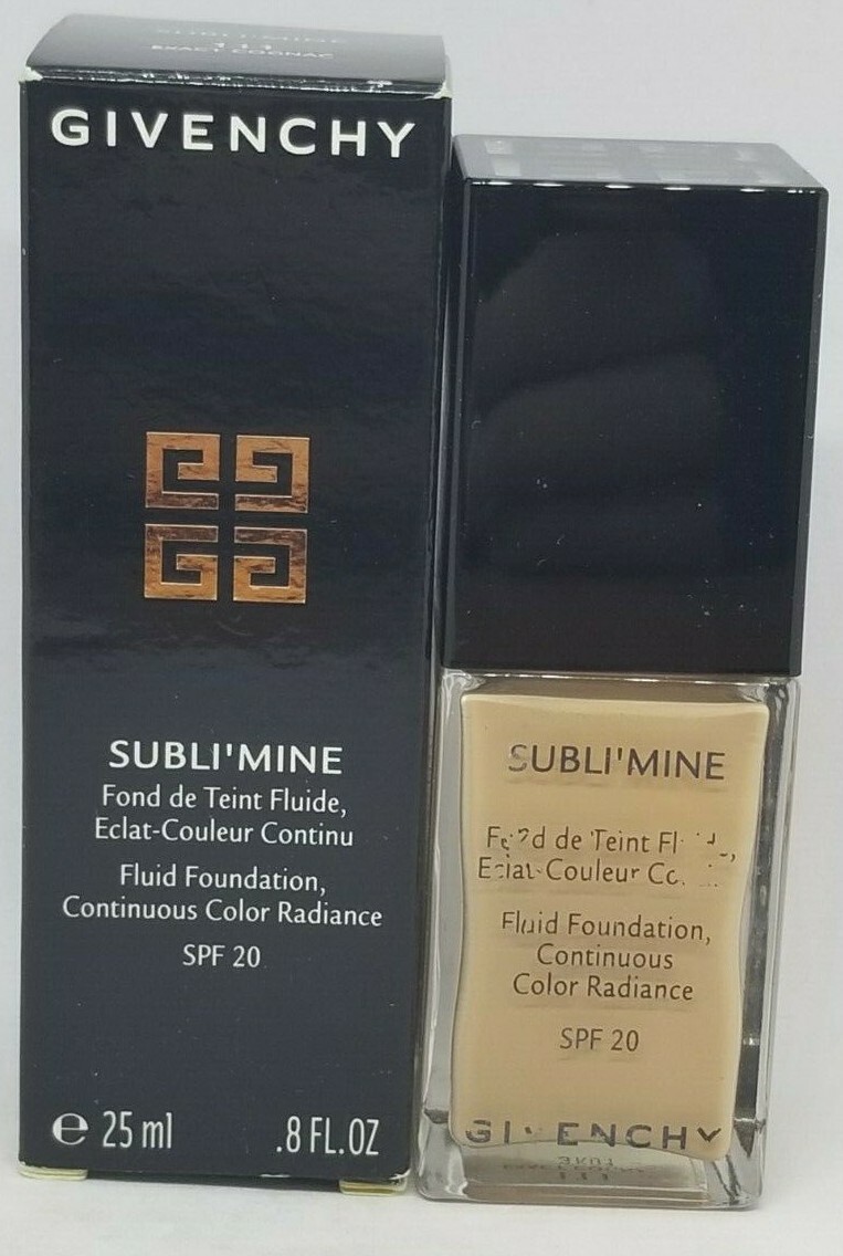 GIVENCHY Subli’mine Fluid Foundation SPF20 ~ 111 Exact Cognac 25ml / 8 Oz NIB