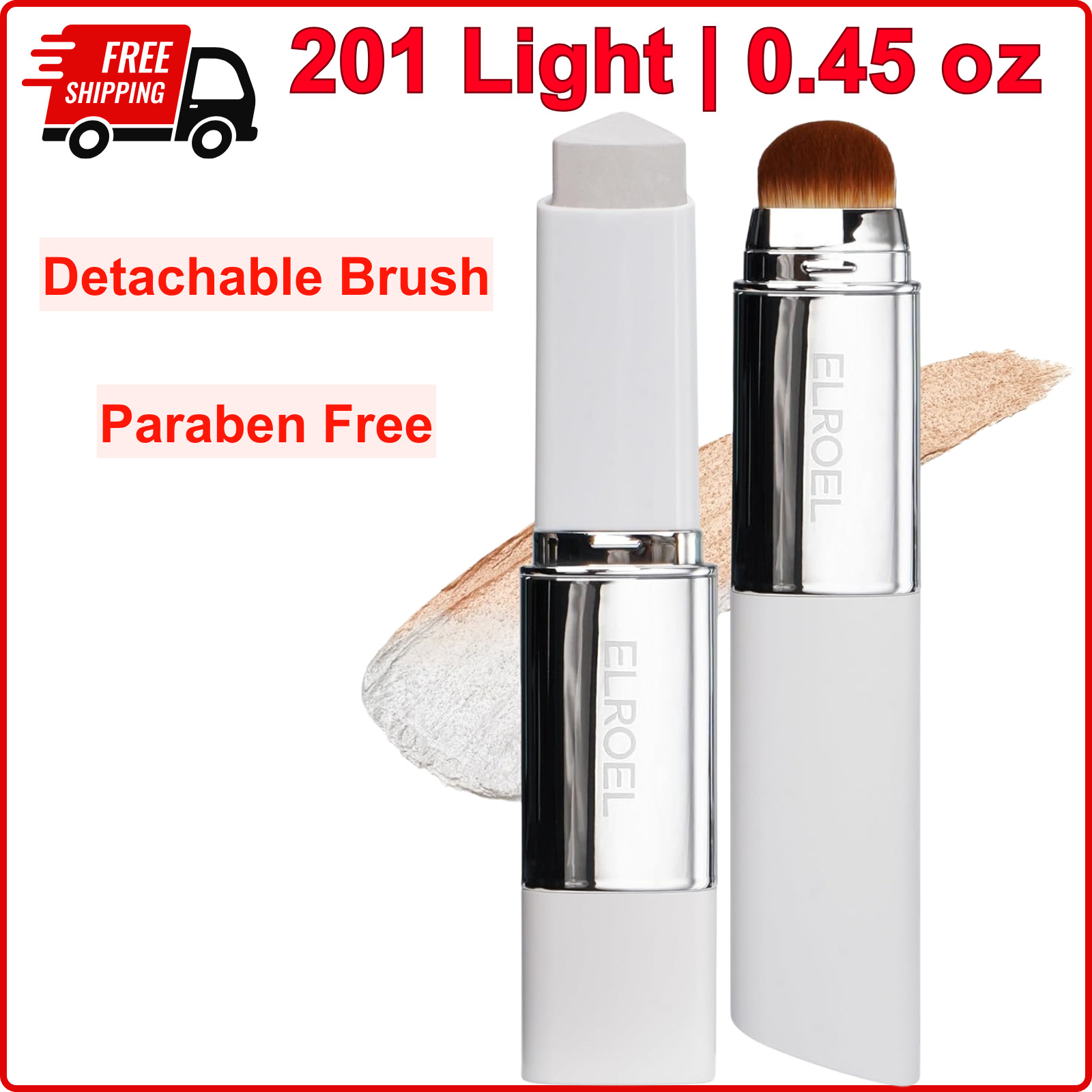 BLANC Cover Cream Stick V – Korean Color-Changing Foundation W Detachable Brush