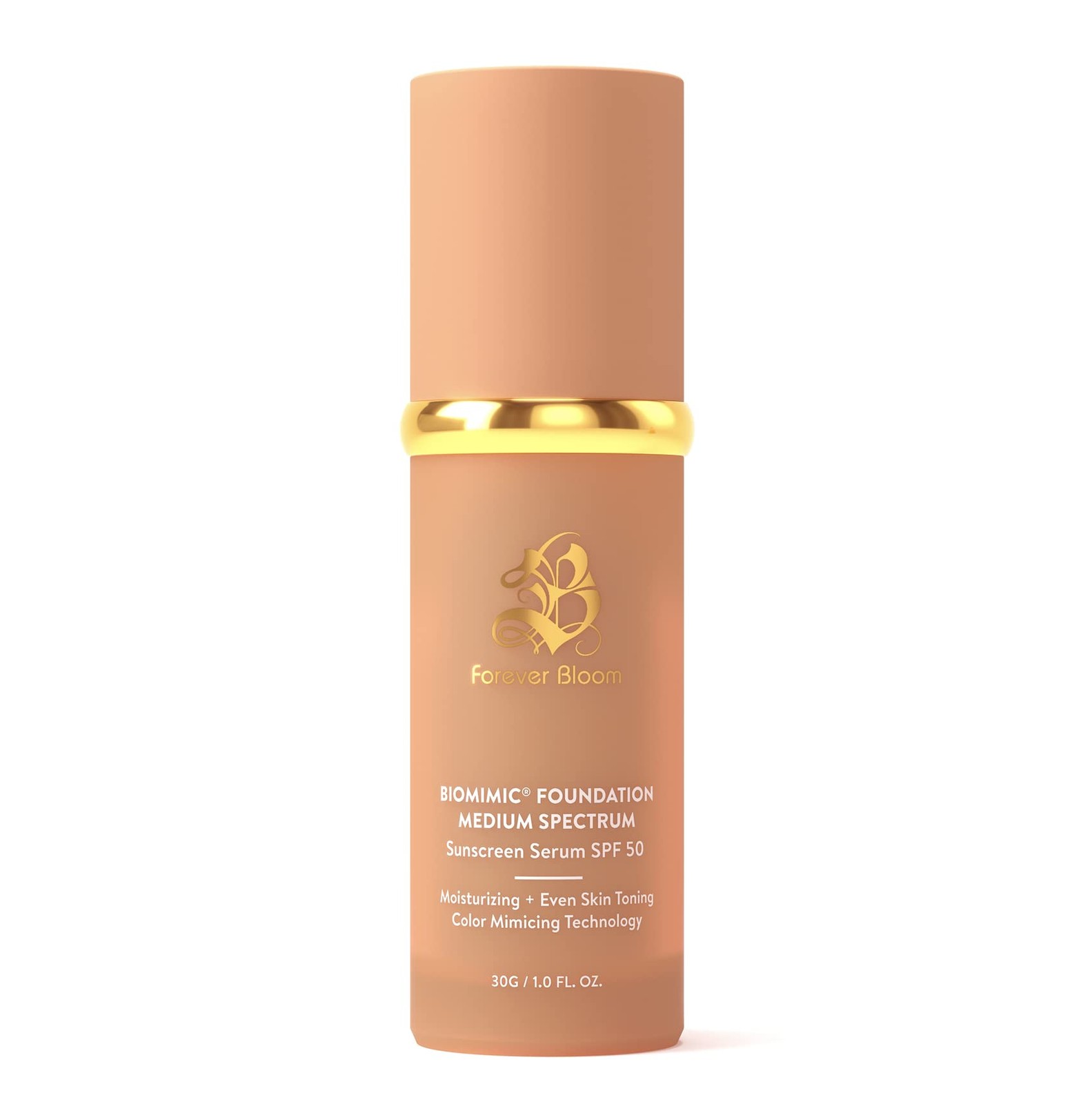 Bio Mimic Foundation Medium Spectrum by Forever Bloom Protecting from Sun wit…