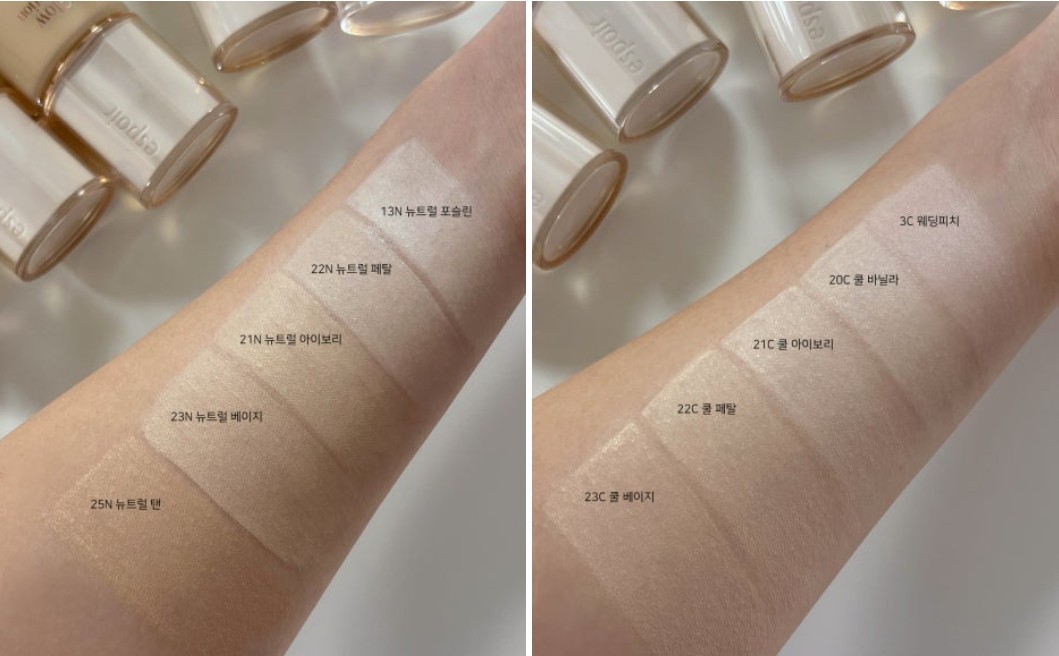 ESPOIR Be Glow Foundation 30g #21C Cool Ivory Korean Seller Korean Cosmetics NEW