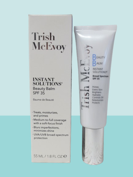 TRISH MCEVOY INSTANT SOLUTIONS BEAUTY BALM SPF35 NWB 1.8 OZ
