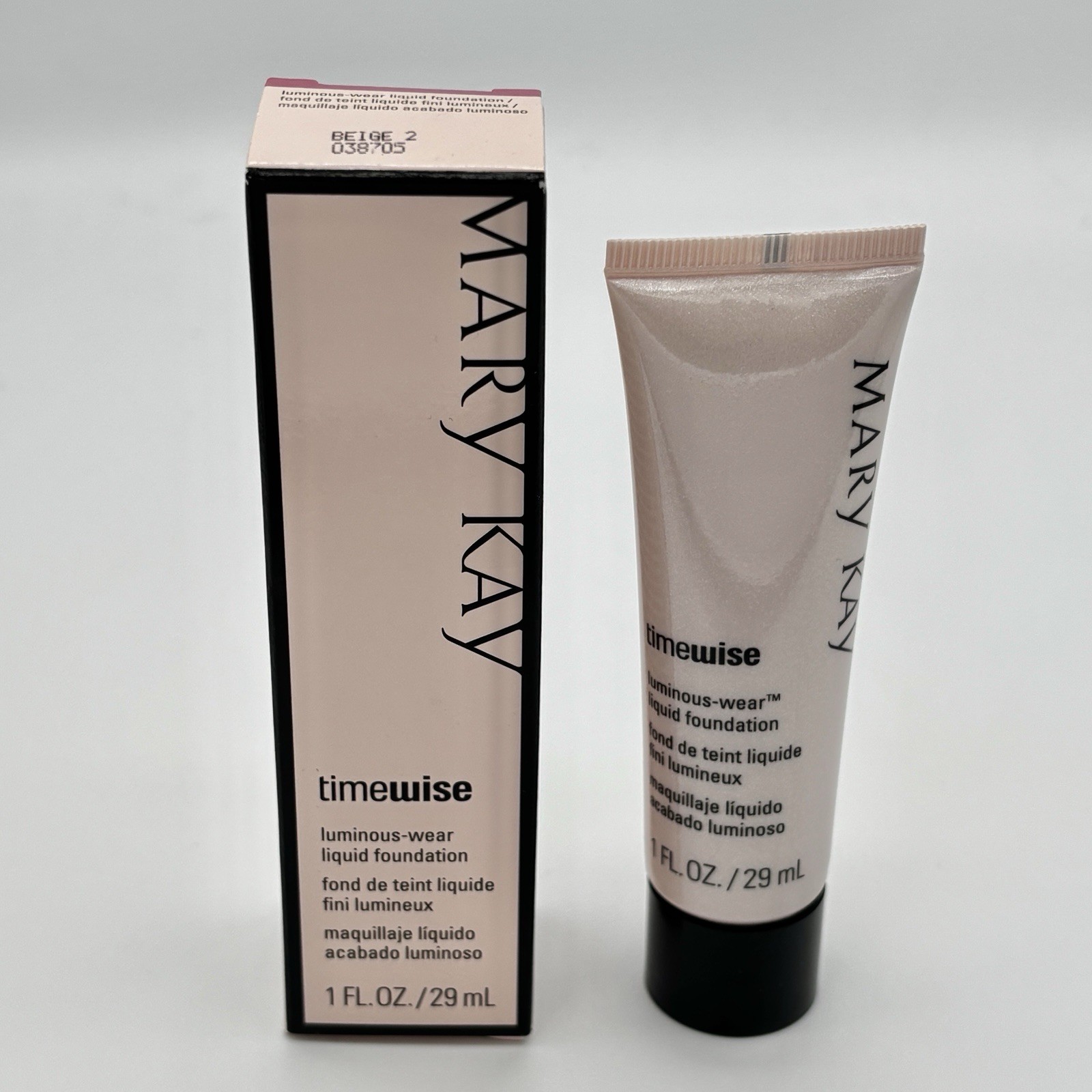 Mary Kay Timewise Luminous Wear Liquid Foundation in BEIGE 2 038705 (1 Fl. Oz.)