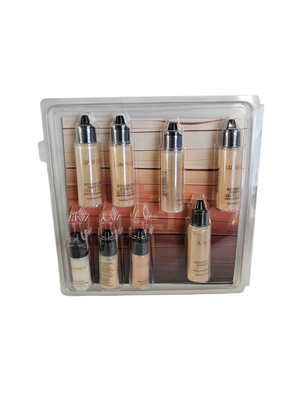 8 Luminess Airbrush Makeup Cosmetics 0.50oz -0.25 Primer, Glow, Love Blush