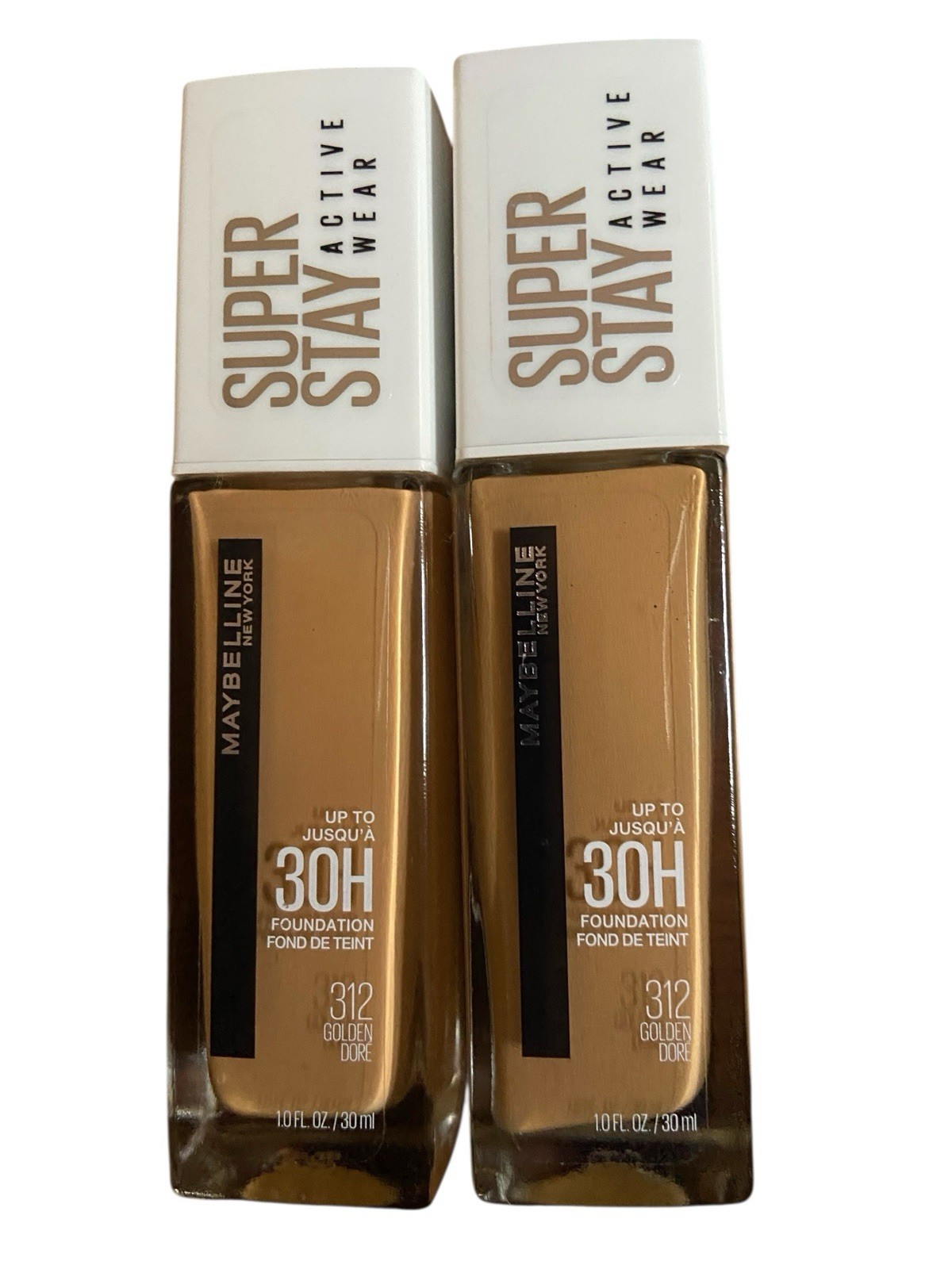 Lot Of 2 Maybelline Super Stay Full Coverage 30 HR Foundation 312 Golden Dore