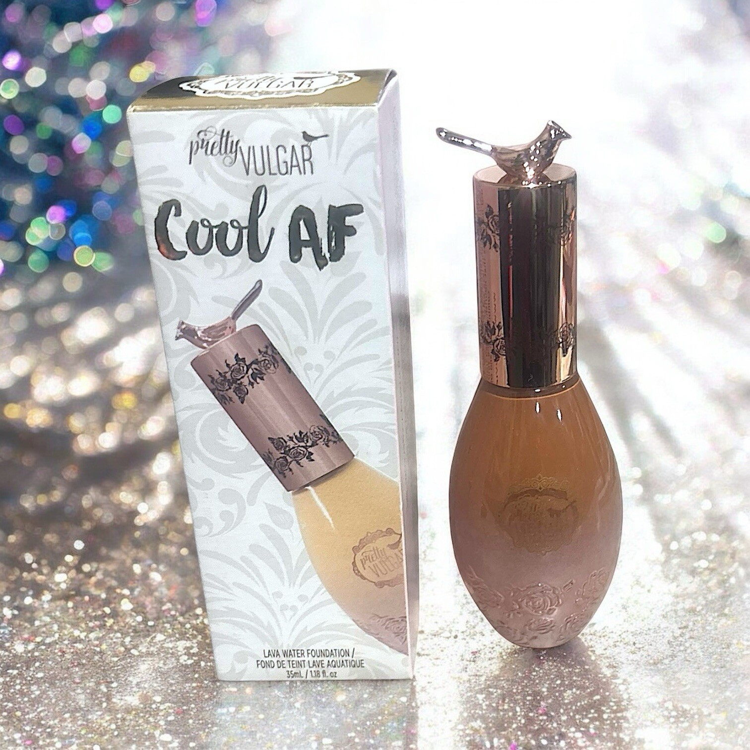 PRETTY VULGAR Cool AF Lava Water Foundation 35 ml in 76 Bare Bae 1.18 fl oz NIB