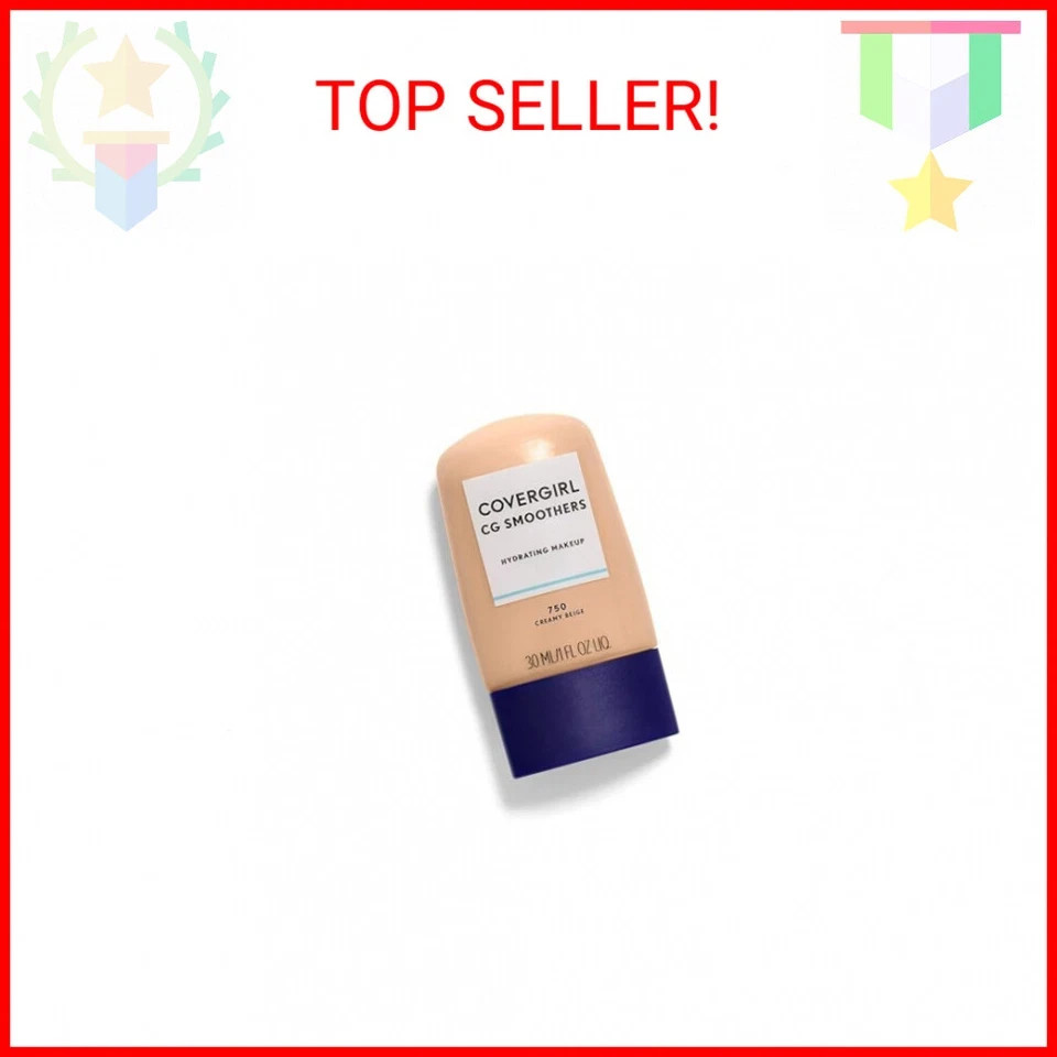 COVERGIRL Smoothers Hydrating Makeup Creamy Beige, 1 oz (packaging may vary)