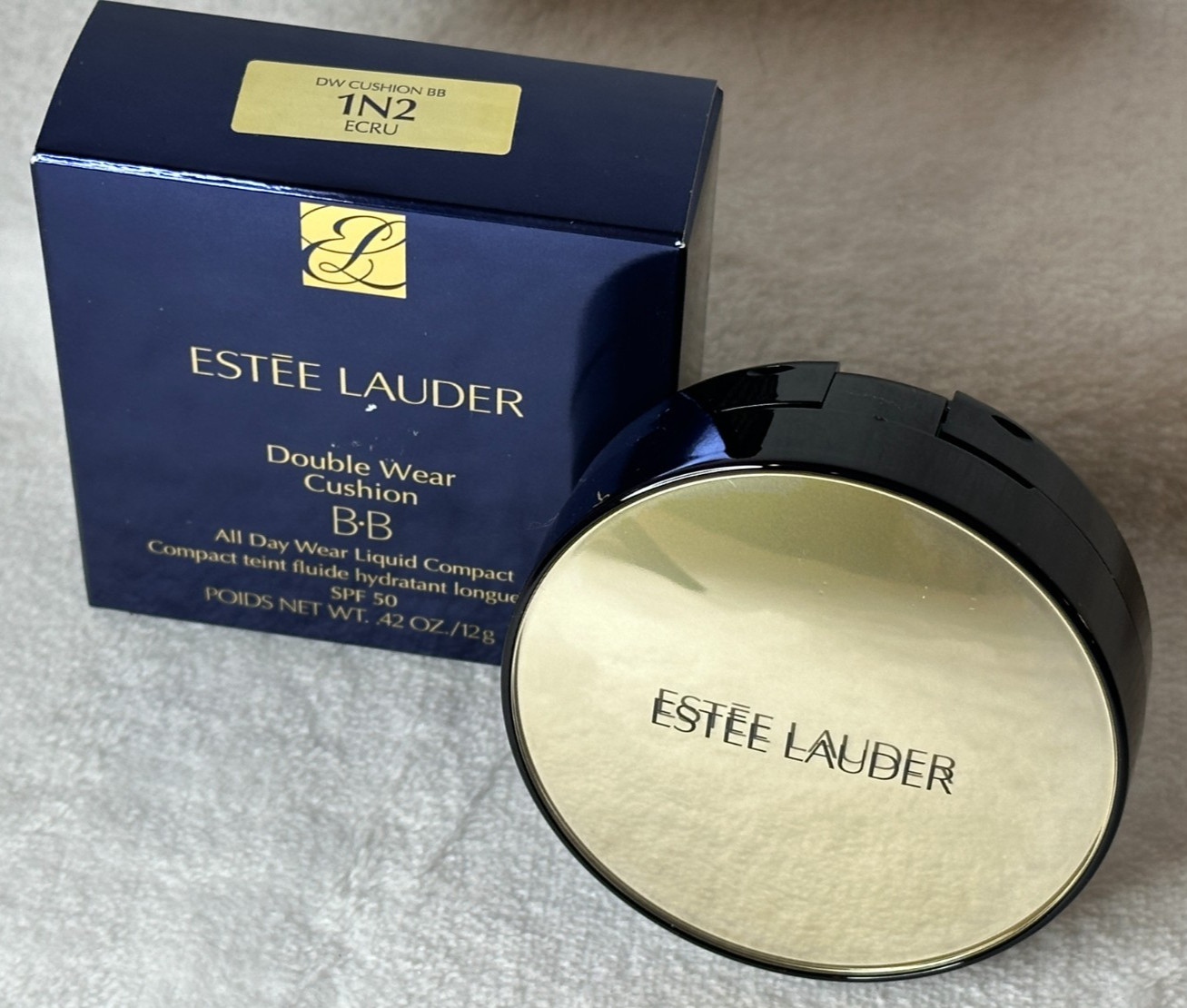 Estee Lauder ~ Double Wear Cushion BB All Day Foundation Compact ~ 1N2 ECRU