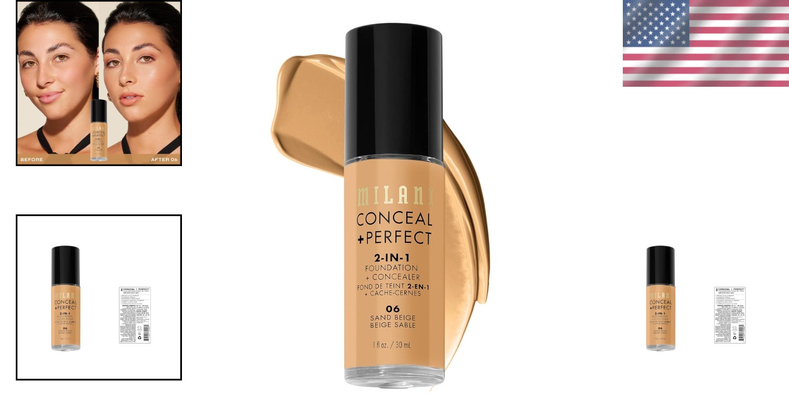 Lightweight Foundation + Concealer Duo – 06-Sand Beige