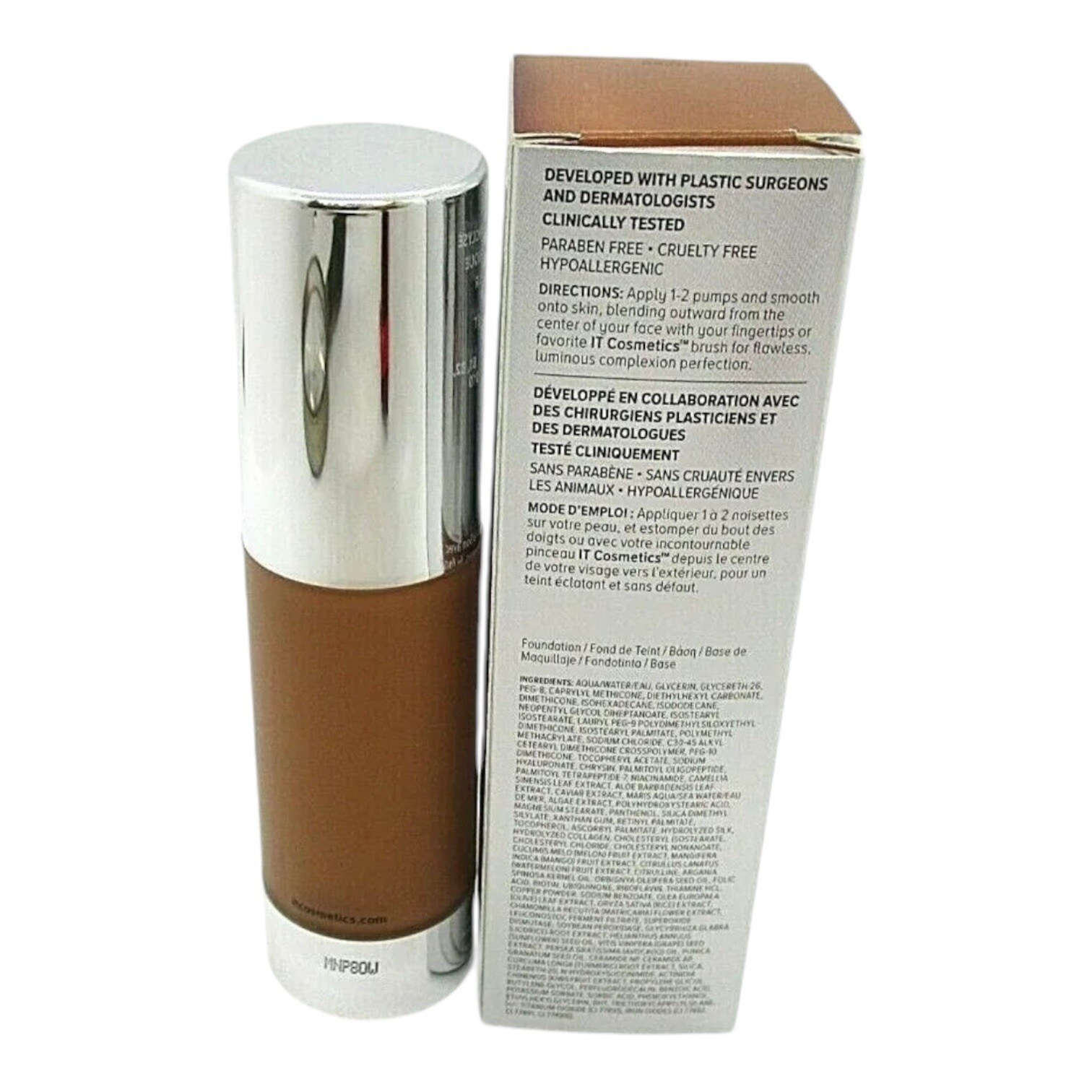 IT cosmetics Bye Bye Lines Foundation Anti-Aging Skin Smoothing ~ Deep ~ 1 oz