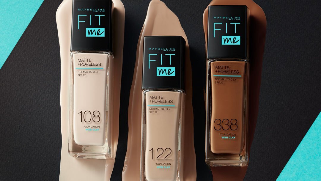 (CHOICE of Color) Maybelline Fit Me Matte + Poreless Foundation Packaging Varies