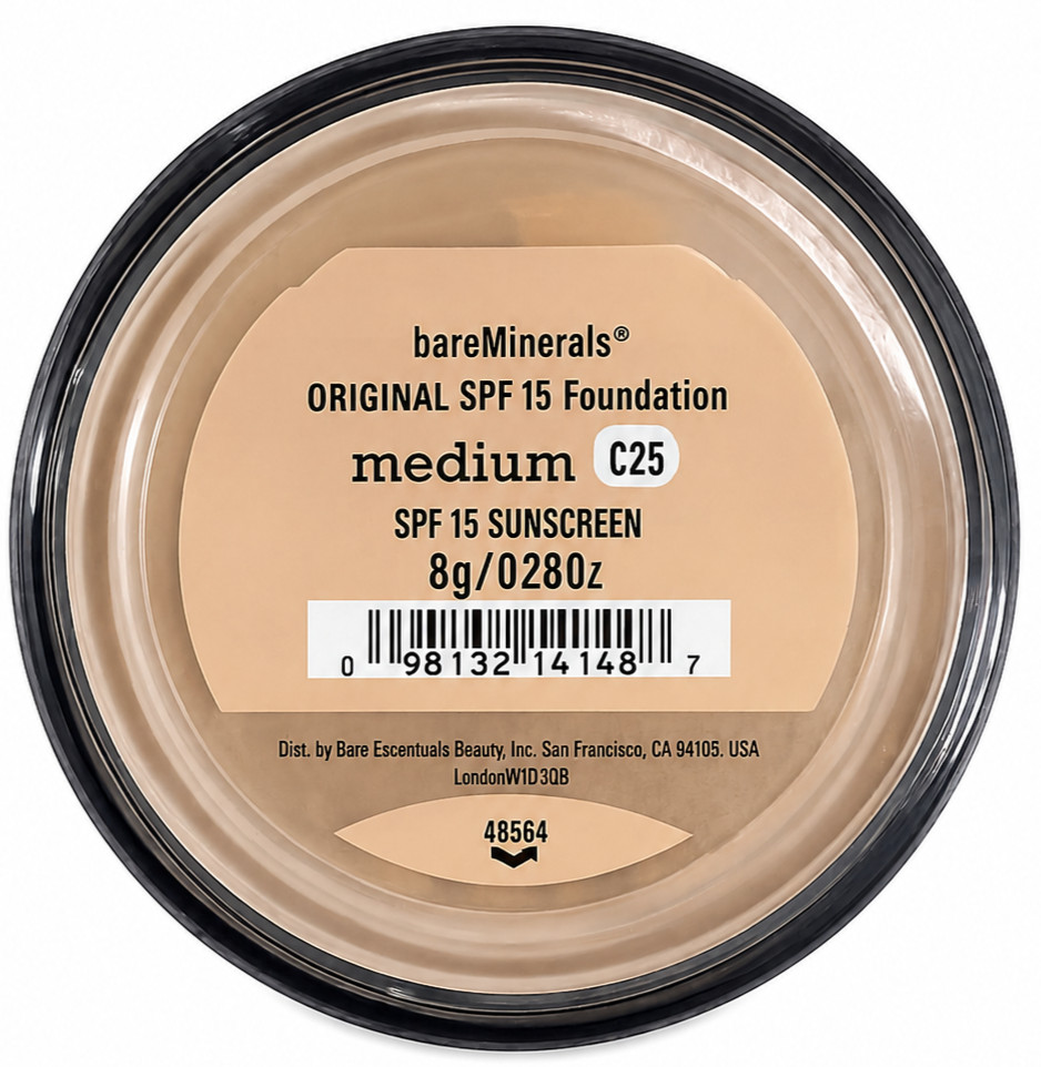 Bareminerals Medium C25 Original SPF 15 Foundation Loose Powder 8g