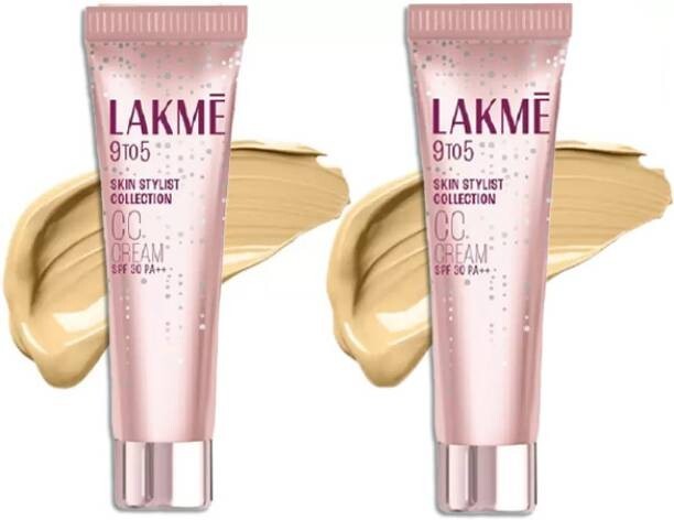 Lakmé 9 to 5 CC cream for face Foundation (Beige, 60 g)pack of 2 free shipping