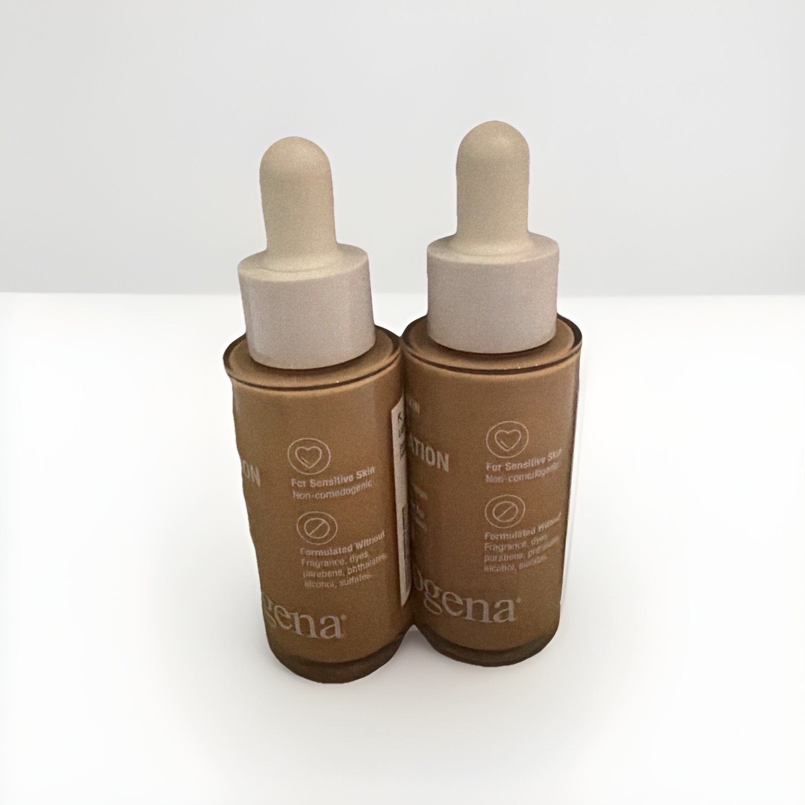 Neutrogena Sensitive Skin Serum Foundation Light /Medium 2 Pck NEW Fast Shipping