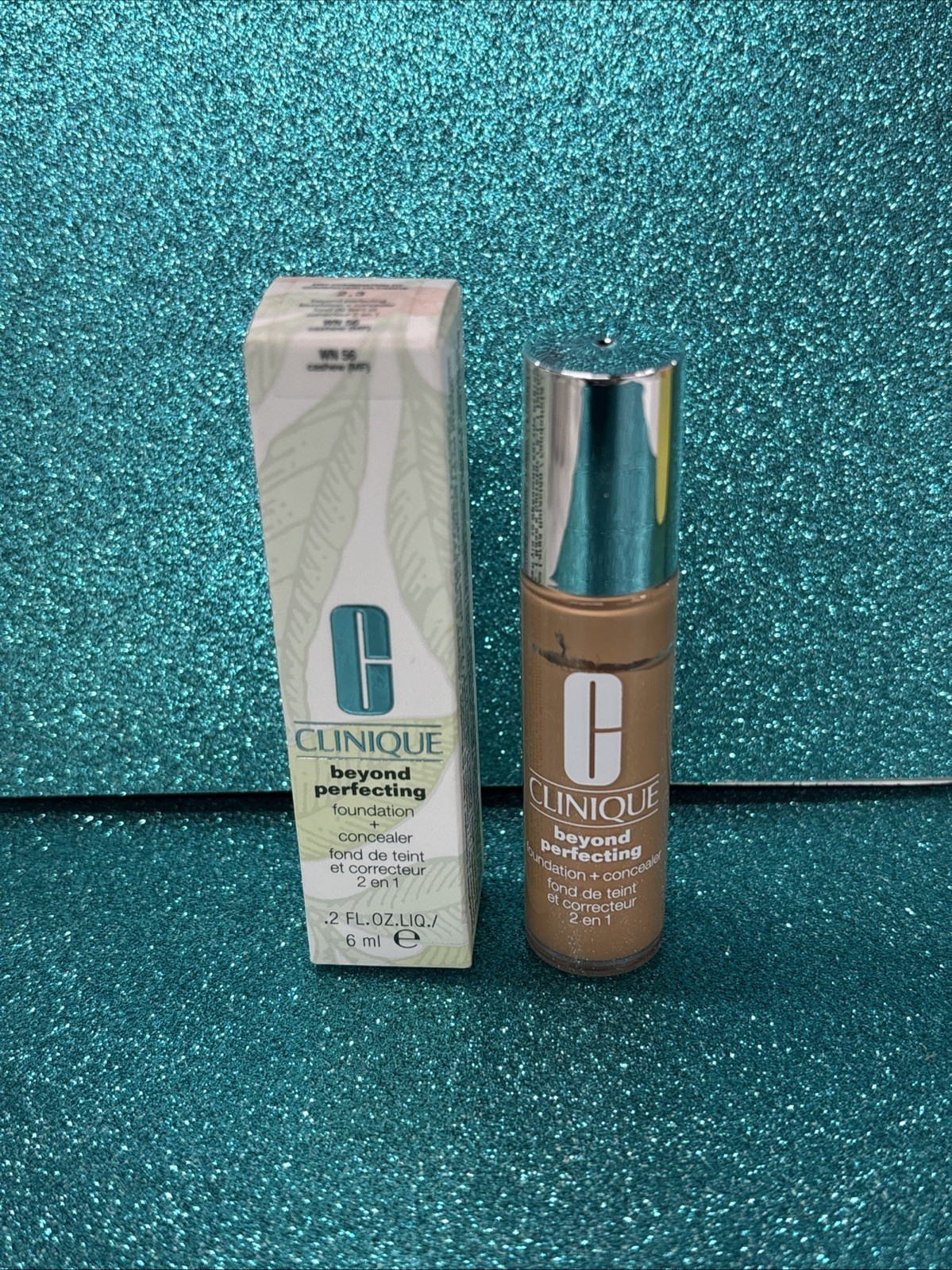 Clinique Beyond Perfecting Foundation + Concealer “Cashew” Travel/Mini 0.2oz/6ml