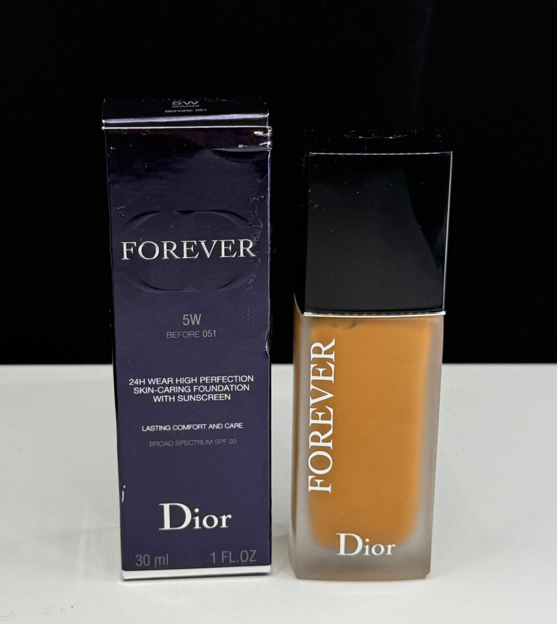 Dior Forever Skin Glow Lasting Hydration SPF 35 5W Warm Foundation 1 oz NIB