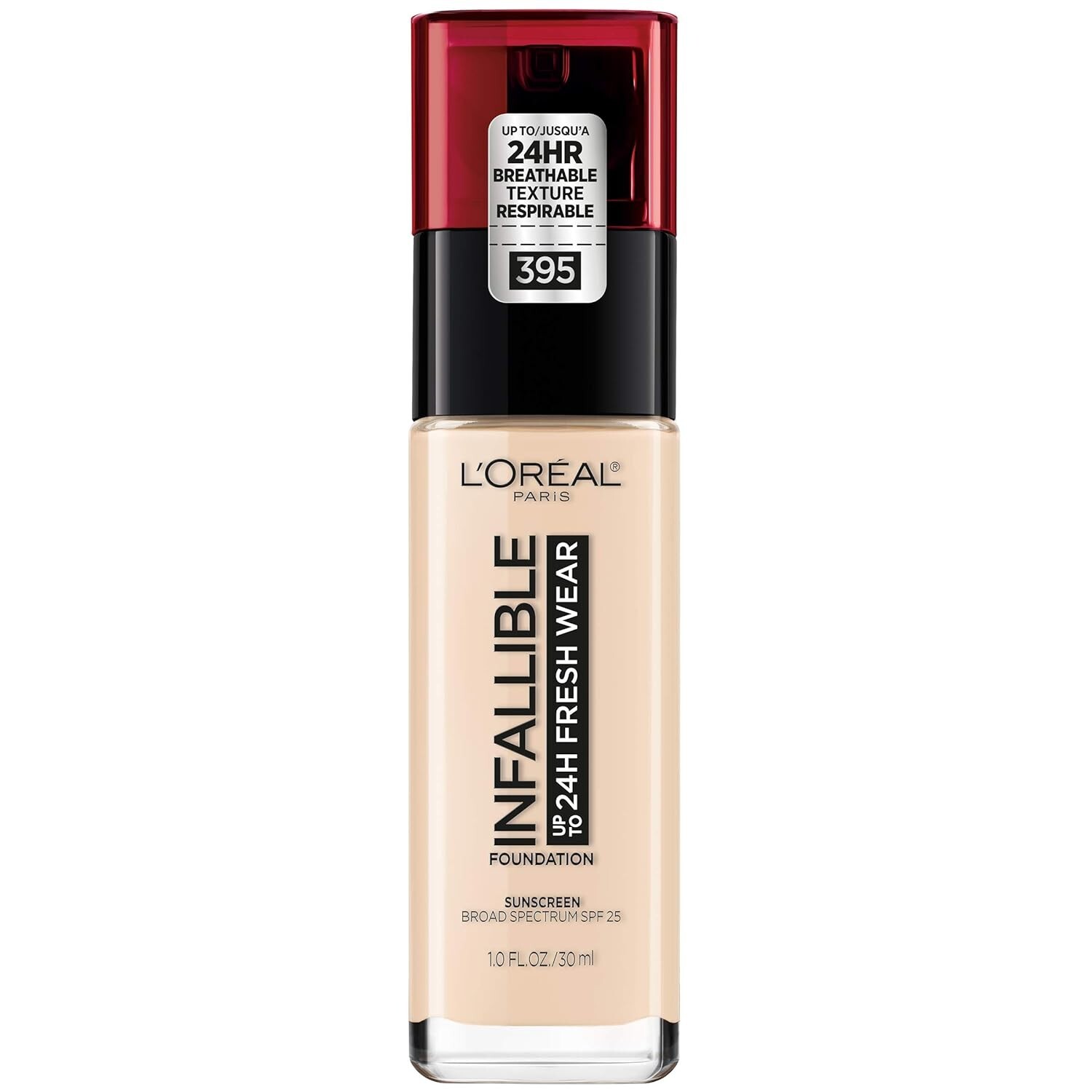 L’OREAL Infallible 24 Hr Fresh Wear Foundation 395 Rose Pearl 1.0 Fl Oz