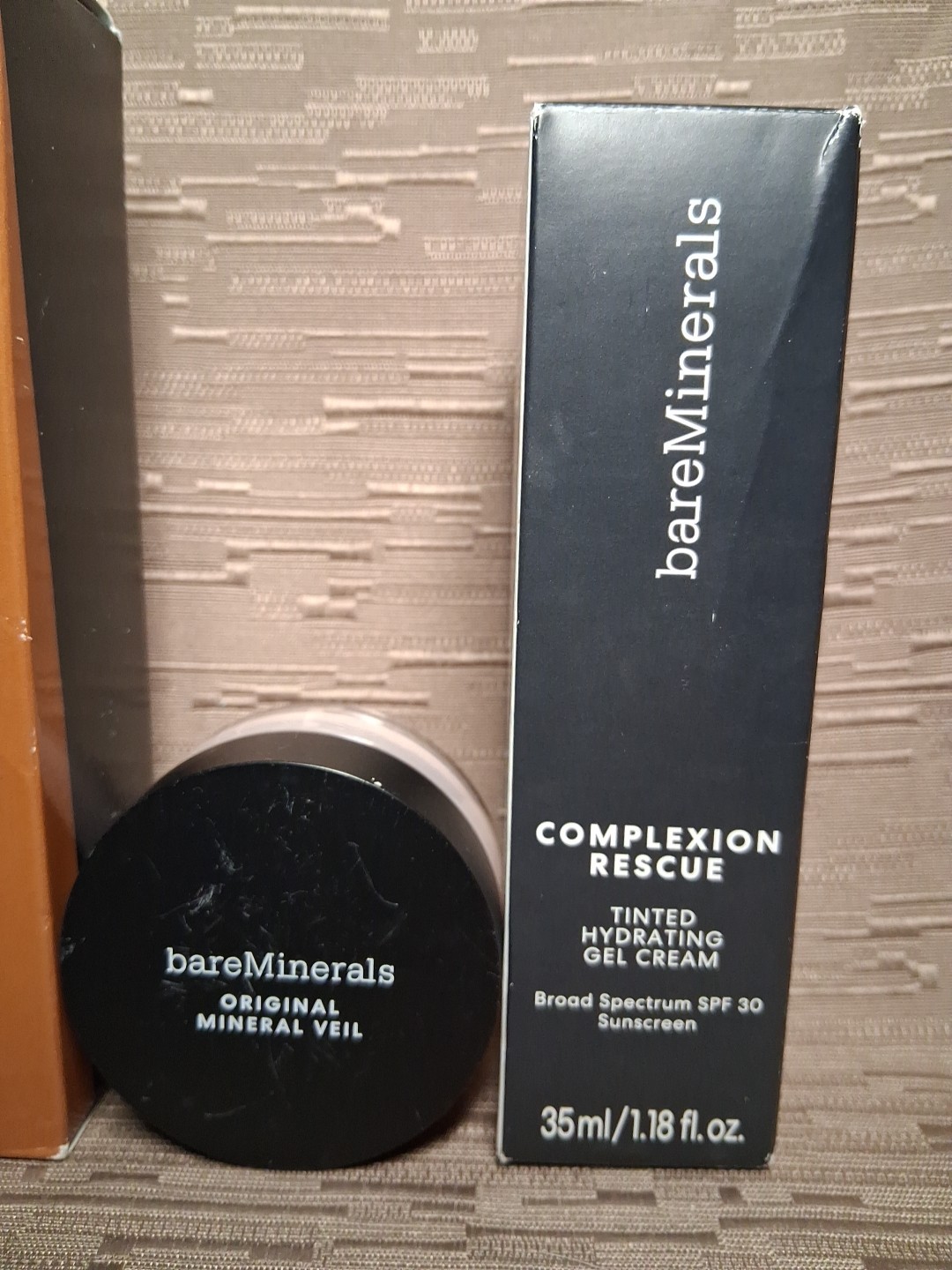 Bareminerals LOT/3 Complexion Rescue Tinted Cream 09 CHESTNUT ~Mineral Veil #13