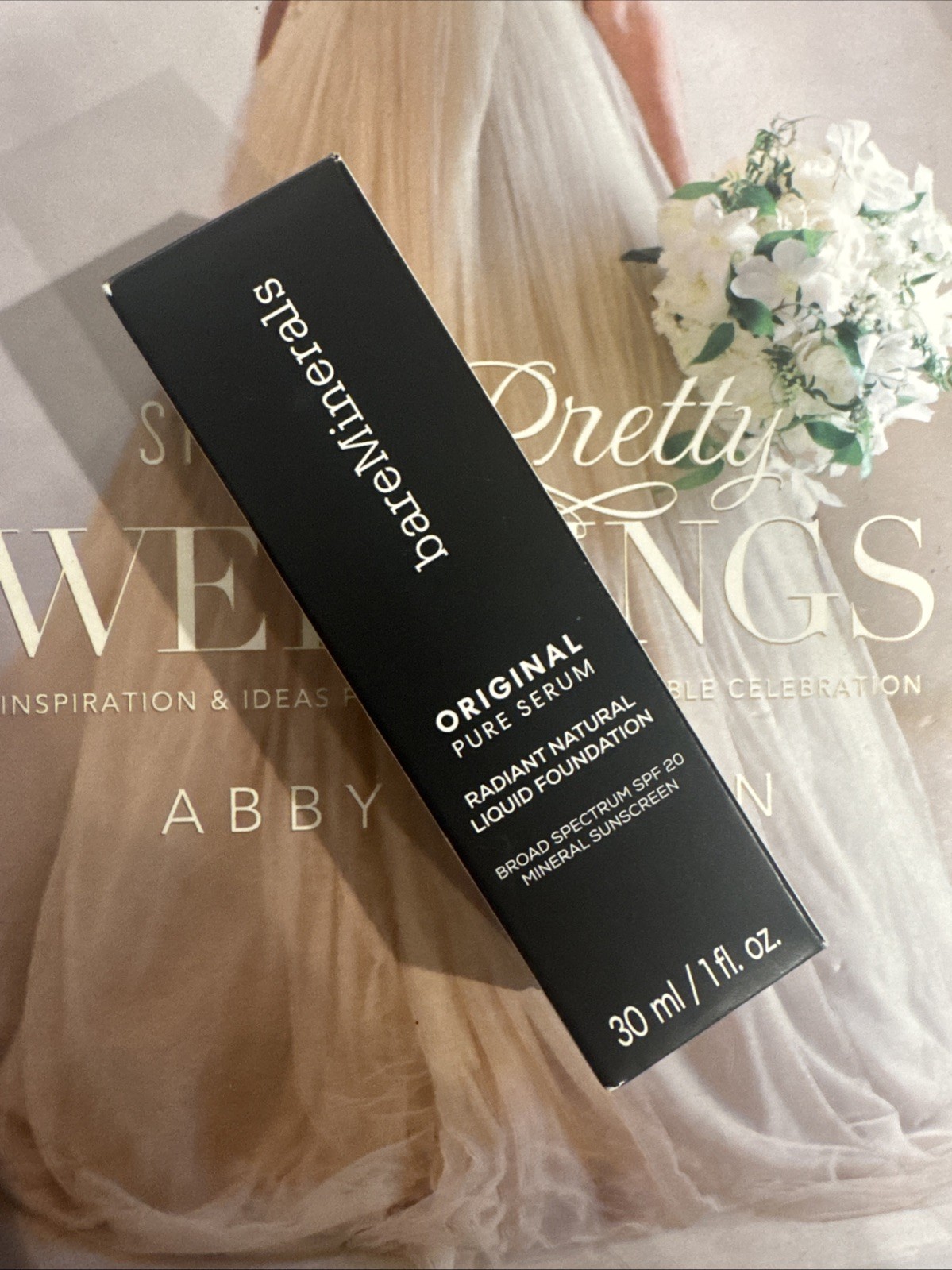 BareMinerals Original Pure Serum Liquid Foundation SPF20 Light Cool 2 New