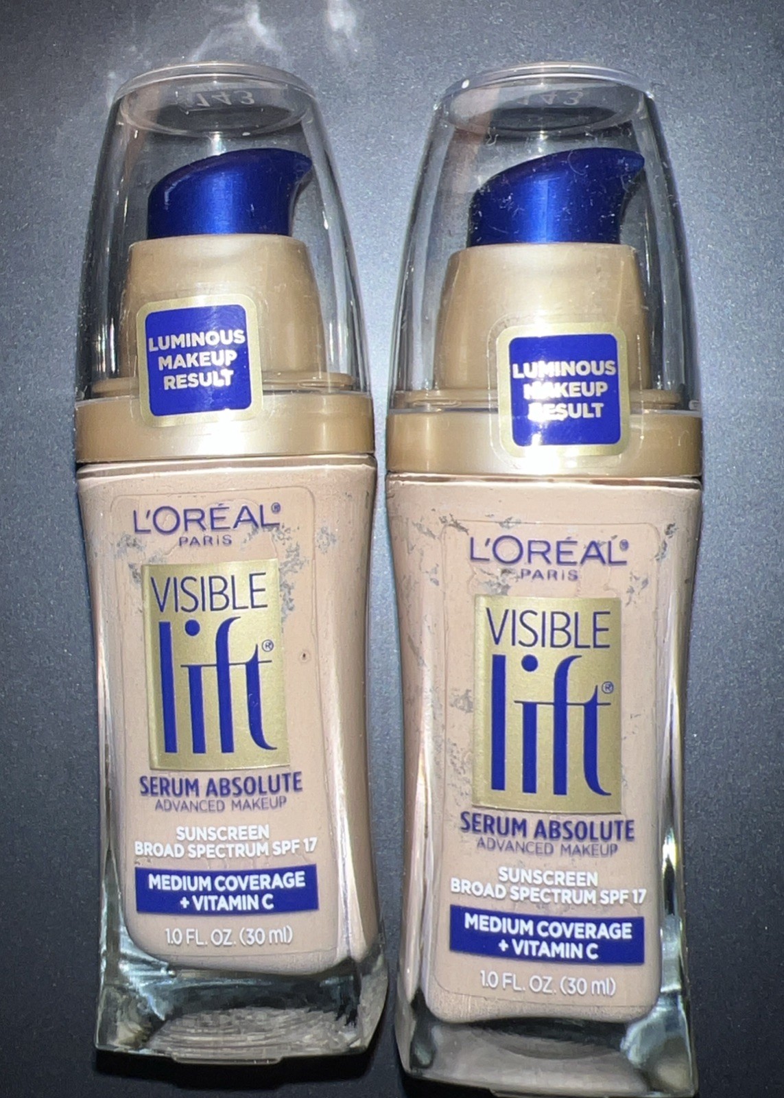 Lot Of 2 L’Oreal Paris Visible Lift Serum Absolute Foundation # 143 Soft Ivory