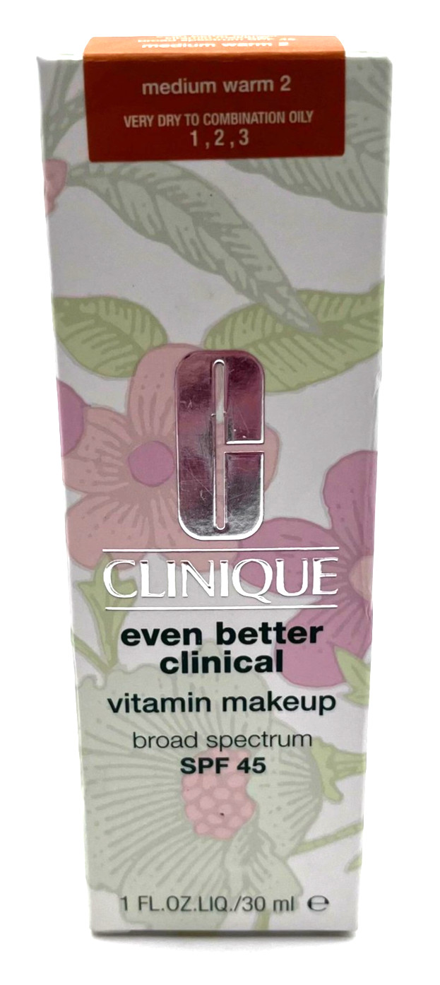Clinique Even Better Clinical Vitamin Makeup Spf 45 Foundation- Medium Warm 2