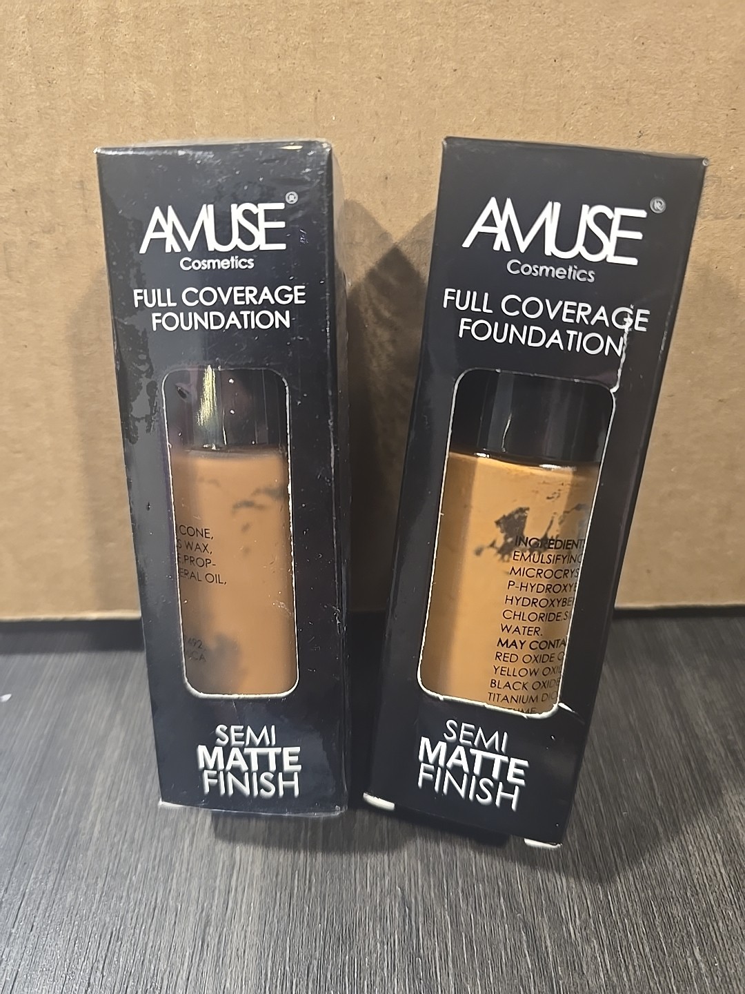 Pack Of 2–Cocoa Amuse Full Coverage Foundation Semi Matte Finish 1.75oz (50g)