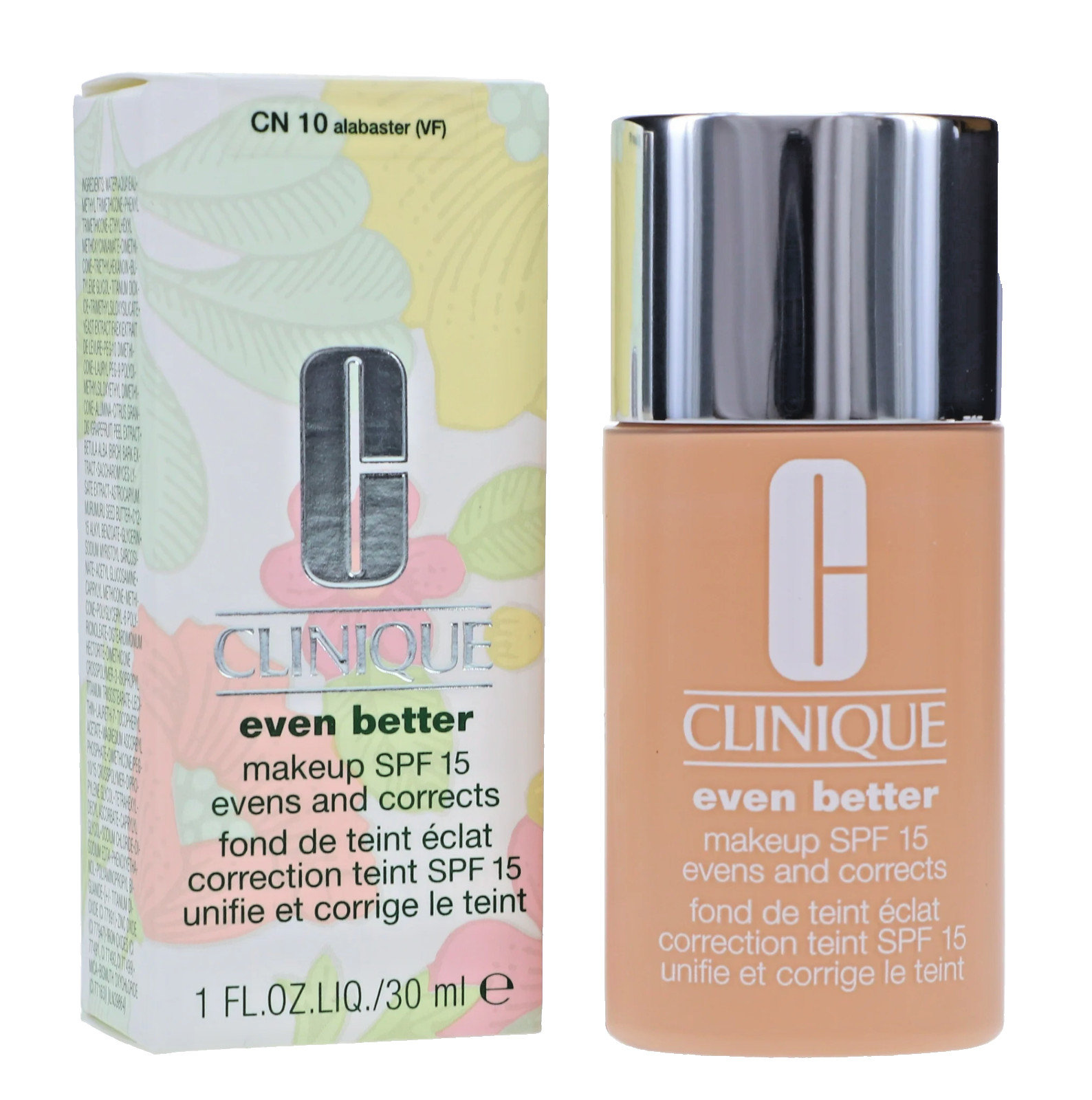 Clinique Even Better Makeup SPF 15 Foundation CN10 Alabaster Vitamin C 1 oz New