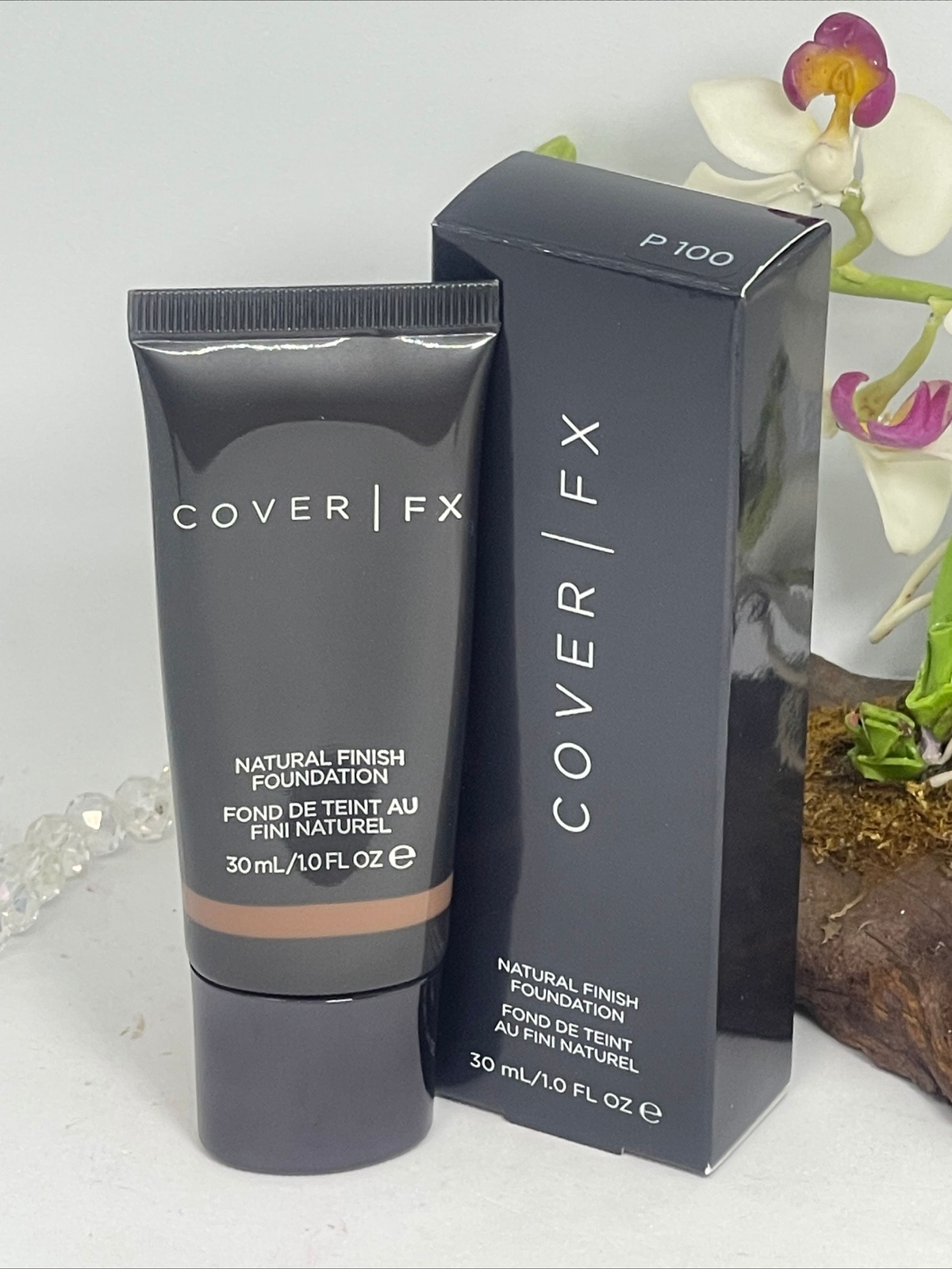 Cover FX Natural Finish Foundation – P 100 – 1 fl oz / 30 ml – New in Box