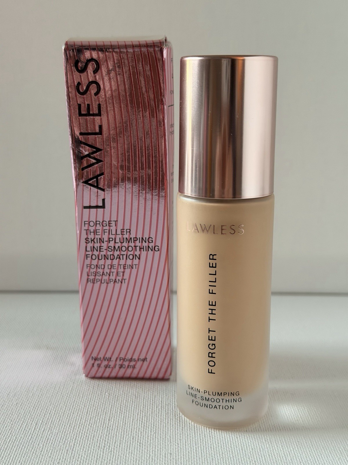 LAWLESS Forget The Filler Foundation – 2F – Full Size New In Box / NIB