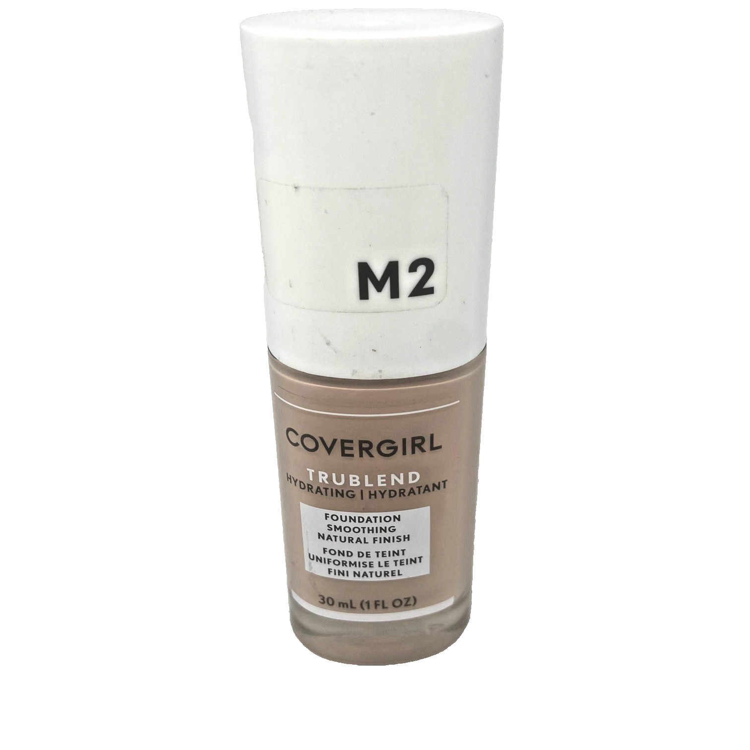 CoverGirl TruBlend Liquid Foundation M2 Medium Light Oil Free Dewy Finish New