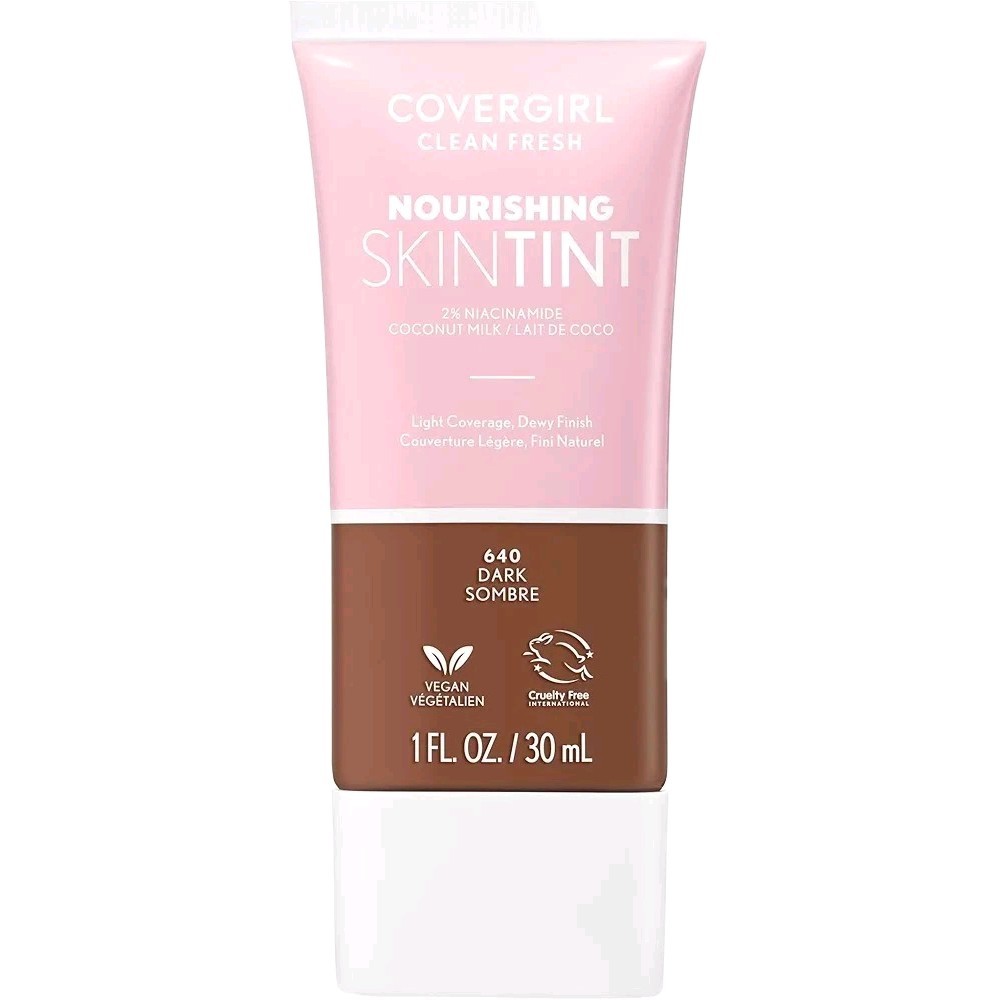 (25) Covergirl Clean Fresh Skin Milk Foundation #640 Dark 1 Oz.